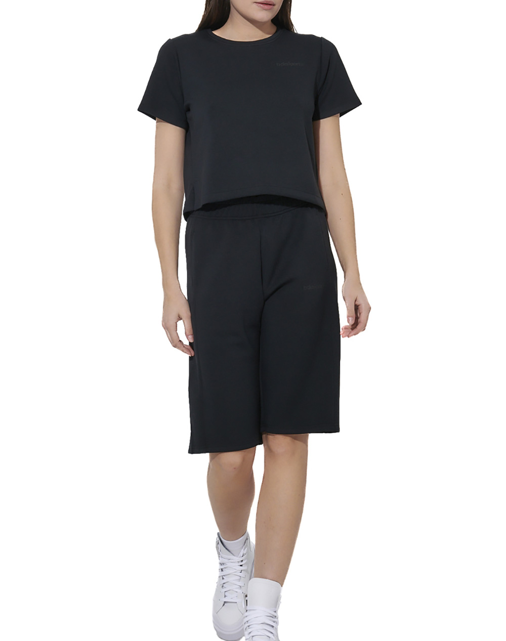 Body Action Women&Apos S Modal Straight-Cut T-Shirt 051626-01-Black Black Γυναικεία ρούχα μπλούζες Τ-Shirt Politikos Shop Πολιτικός