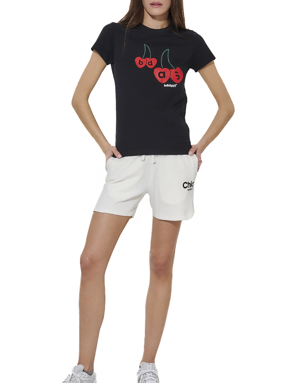 Body Action Women&Apos S Slim Fit T-Shirt 051620-01-Black Black Γυναικεία ρούχα μπλούζες Τ-Shirt Politikos Shop Πολιτικός