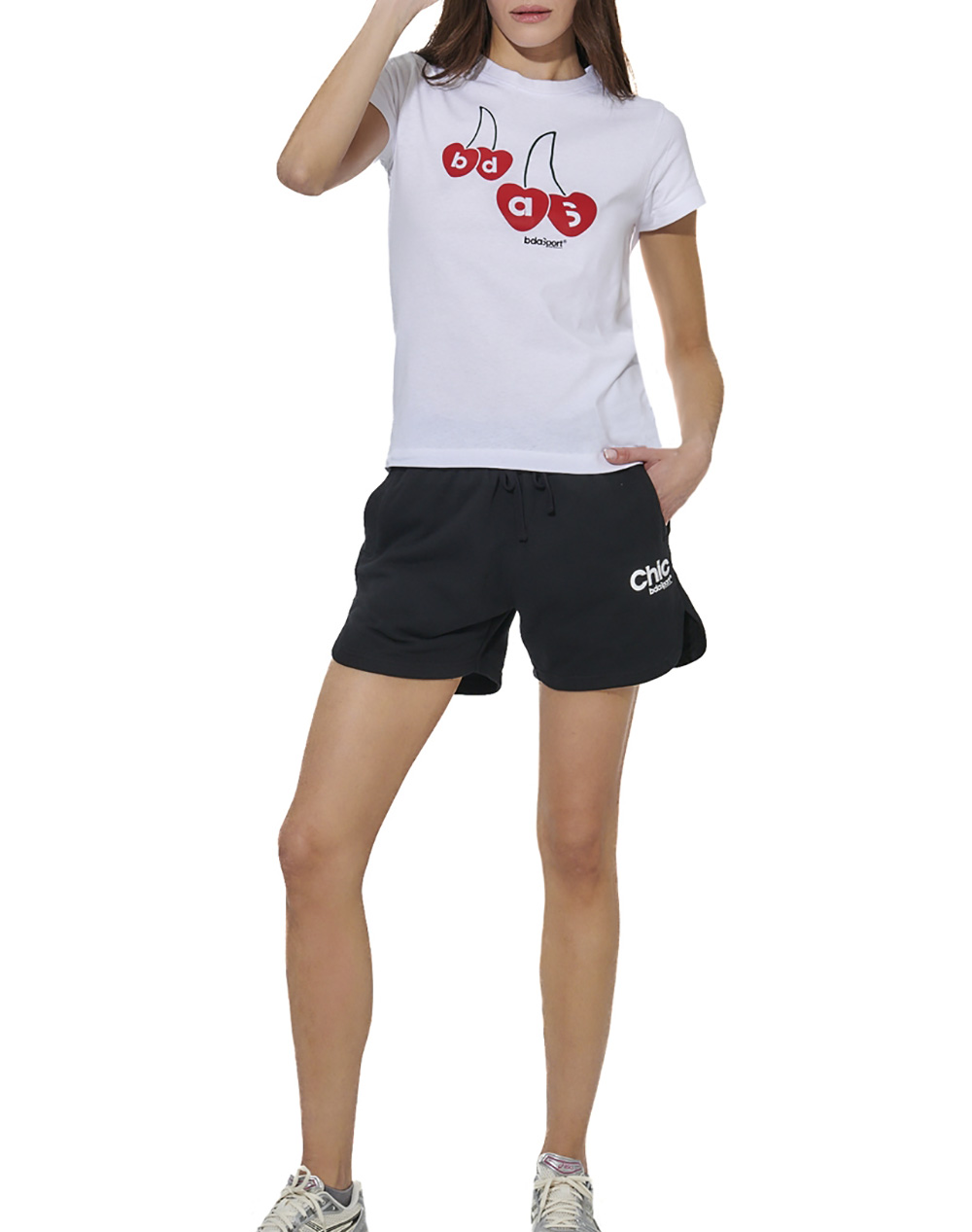 BODY ACTION WOMEN''S SLIM FIT T-SHIRT 051620-01-WHITE White φωτογραφία