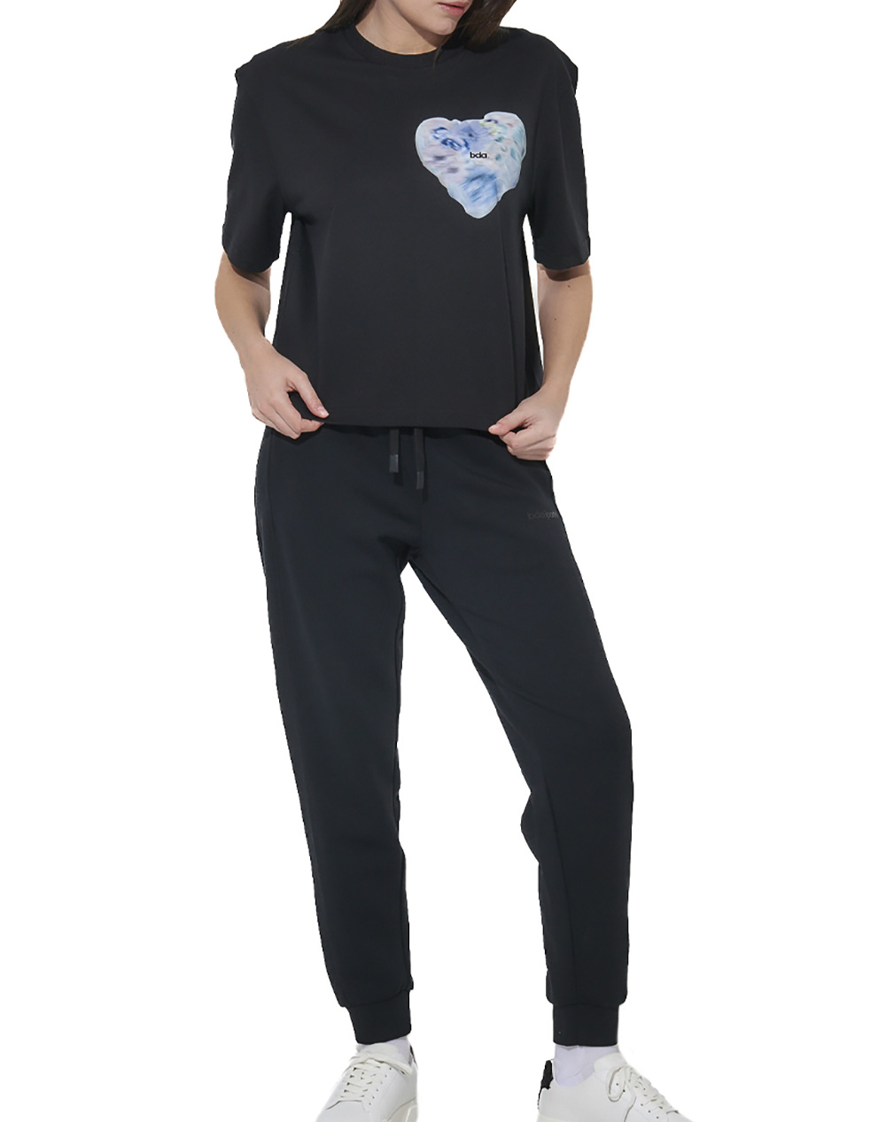 Body Action Women&Apos S Relaxed Fit Mercerised T-Shirt 051624-01-Black Black Γυναικεία ρούχα μπλούζες Τ-Shirt Politikos Shop Πολιτικός