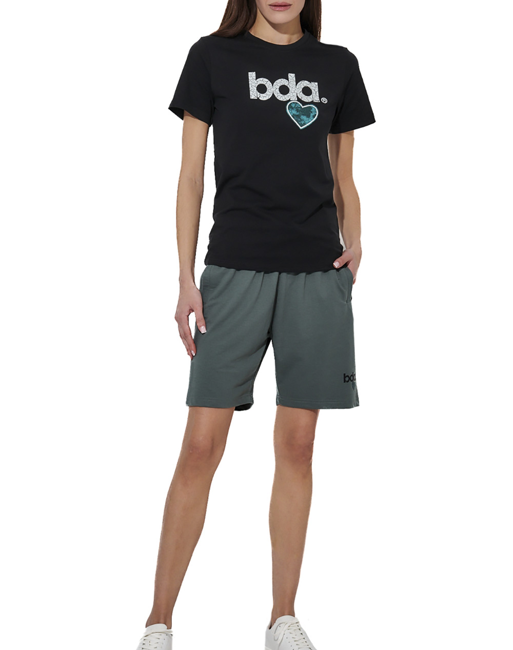 Body Action Women&Apos S Logo T-Shirt 051618-01-Black Black Γυναικεία ρούχα μπλούζες Τ-Shirt Politikos Shop Πολιτικός
