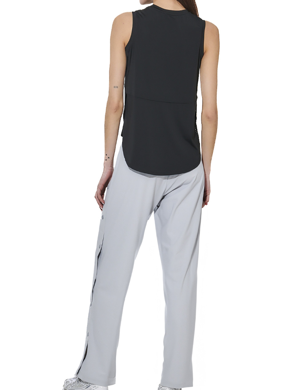 BODY ACTION WOMEN''S LOOSE BREATHABLE SLEEVELESS YOGA TOP 041620-01-BLACK Black φωτογραφία