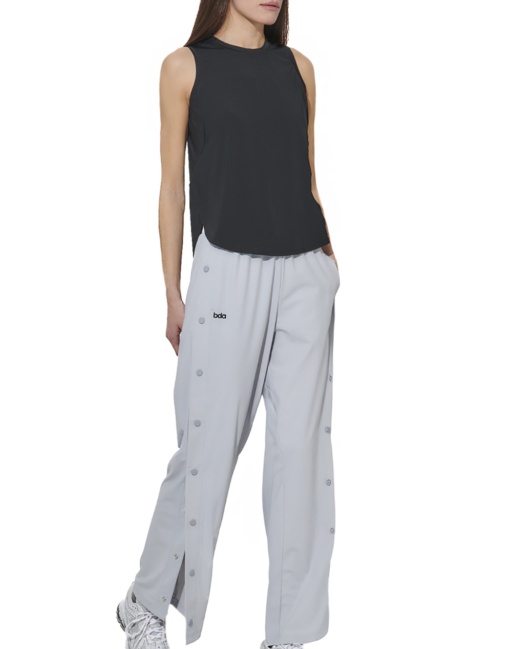 BODY ACTION WOMEN''S LOOSE BREATHABLE SLEEVELESS YOGA TOP 041620-01-BLACK Black φωτογραφία