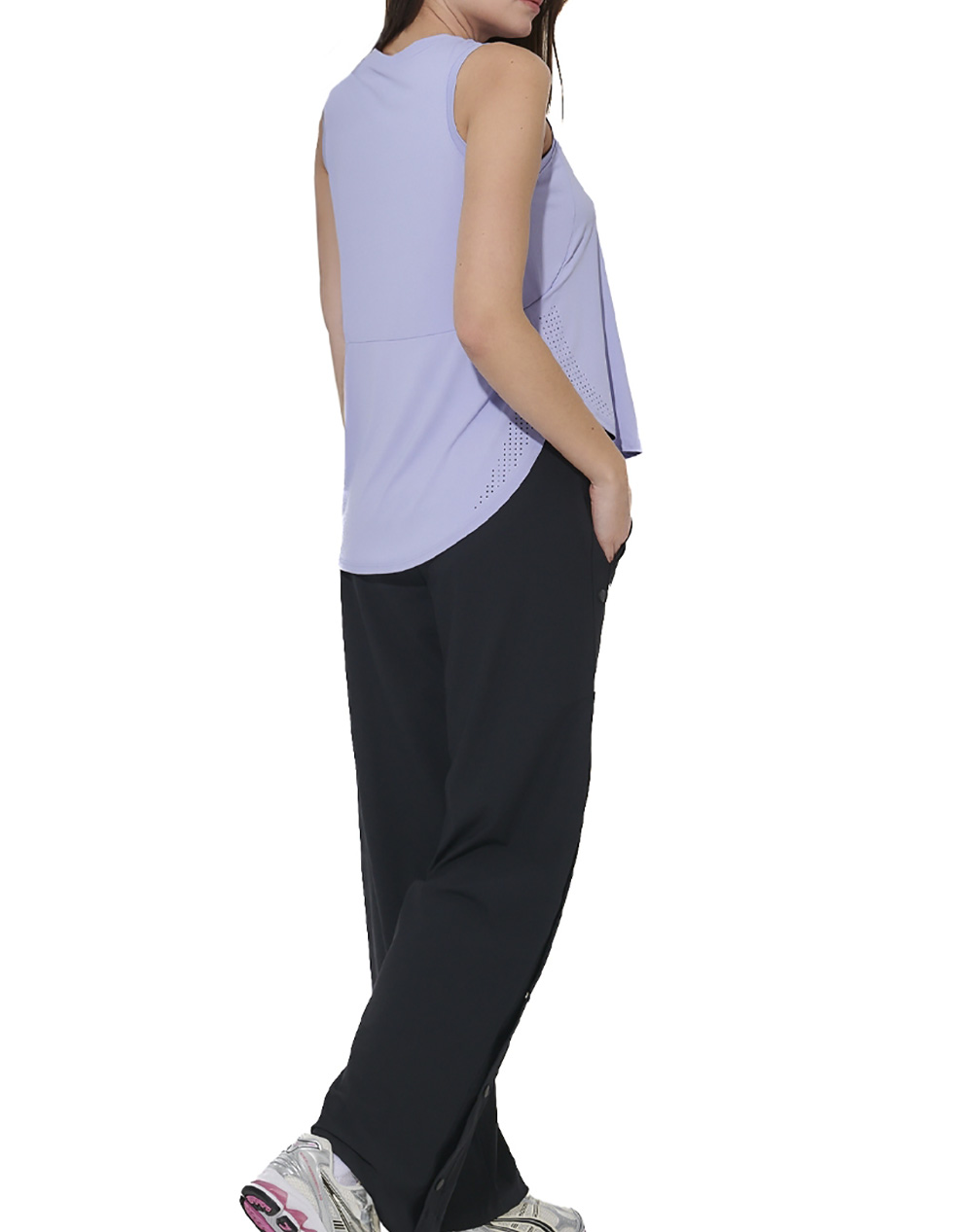 BODY ACTION BODY ACTION WOMEN''S LOOSE BREATHABLE SLEEVELESS YOGA TOP 041620-01-VIOLET BLUE BlueViolet - 2