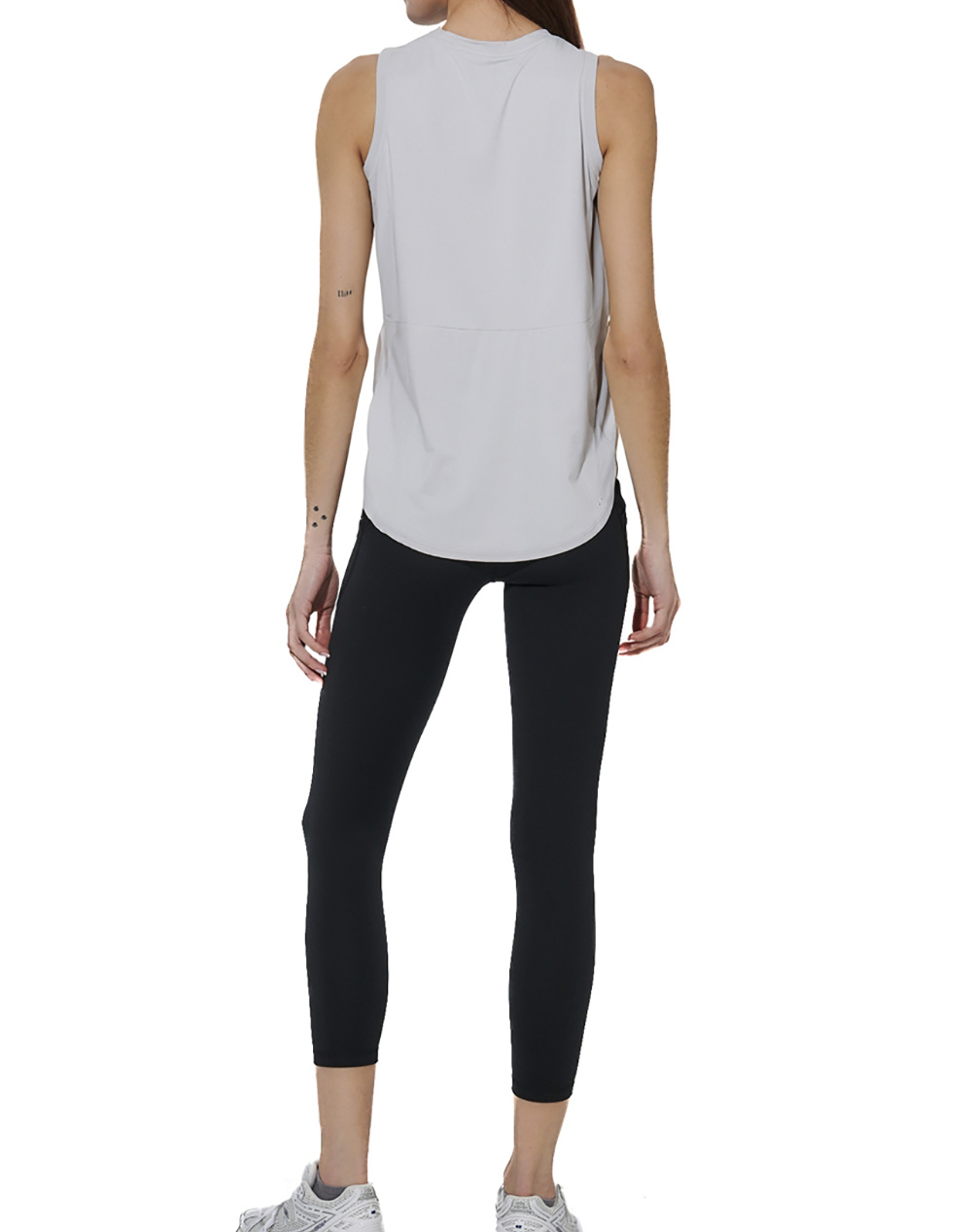 BODY ACTION BODY ACTION WOMEN''S LOOSE BREATHABLE SLEEVELESS YOGA TOP 041620-01-LIGHT GREY LightGray - 2