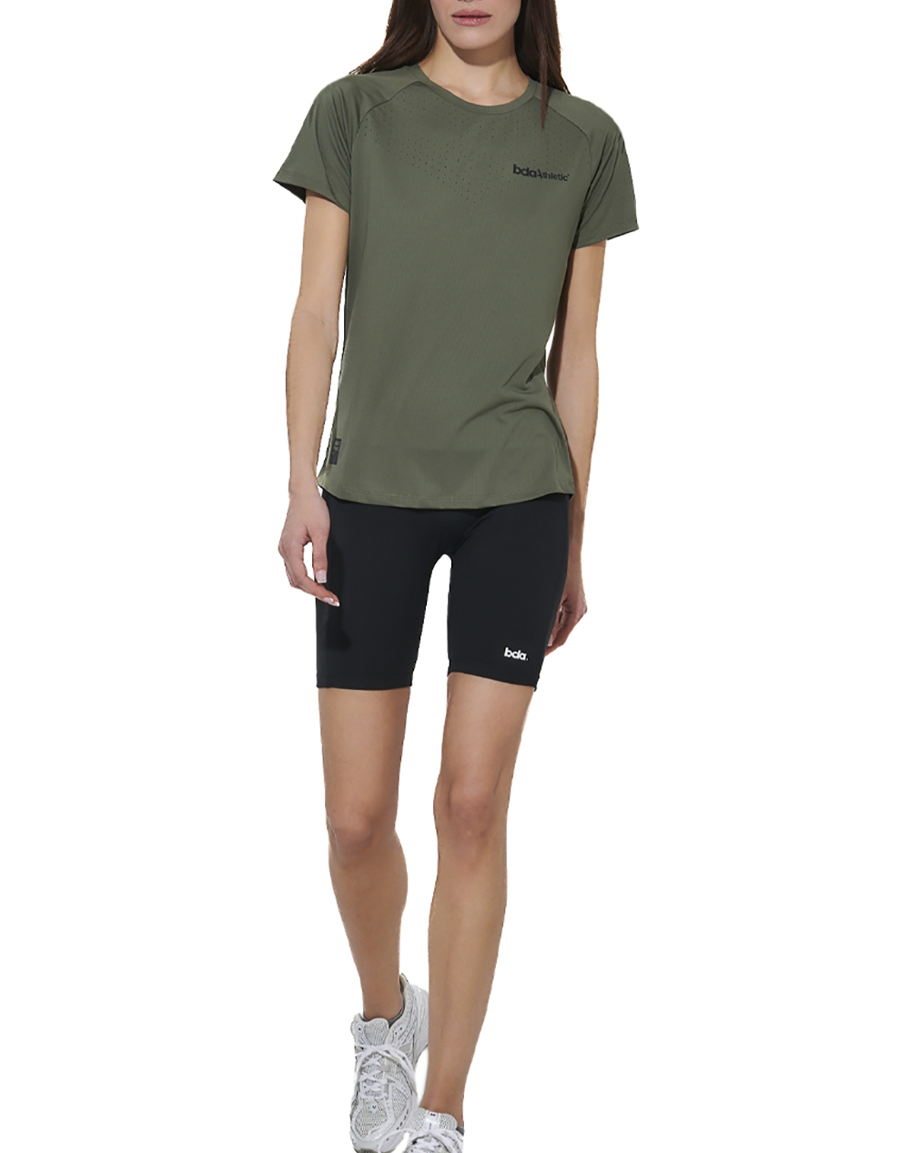 Body Action Women&Apos S Training T-Shirt 051621-01-Khaki Green Khaki Γυναικεία ρούχα μπλούζες Τ-Shirt Politikos Shop Πολιτικός
