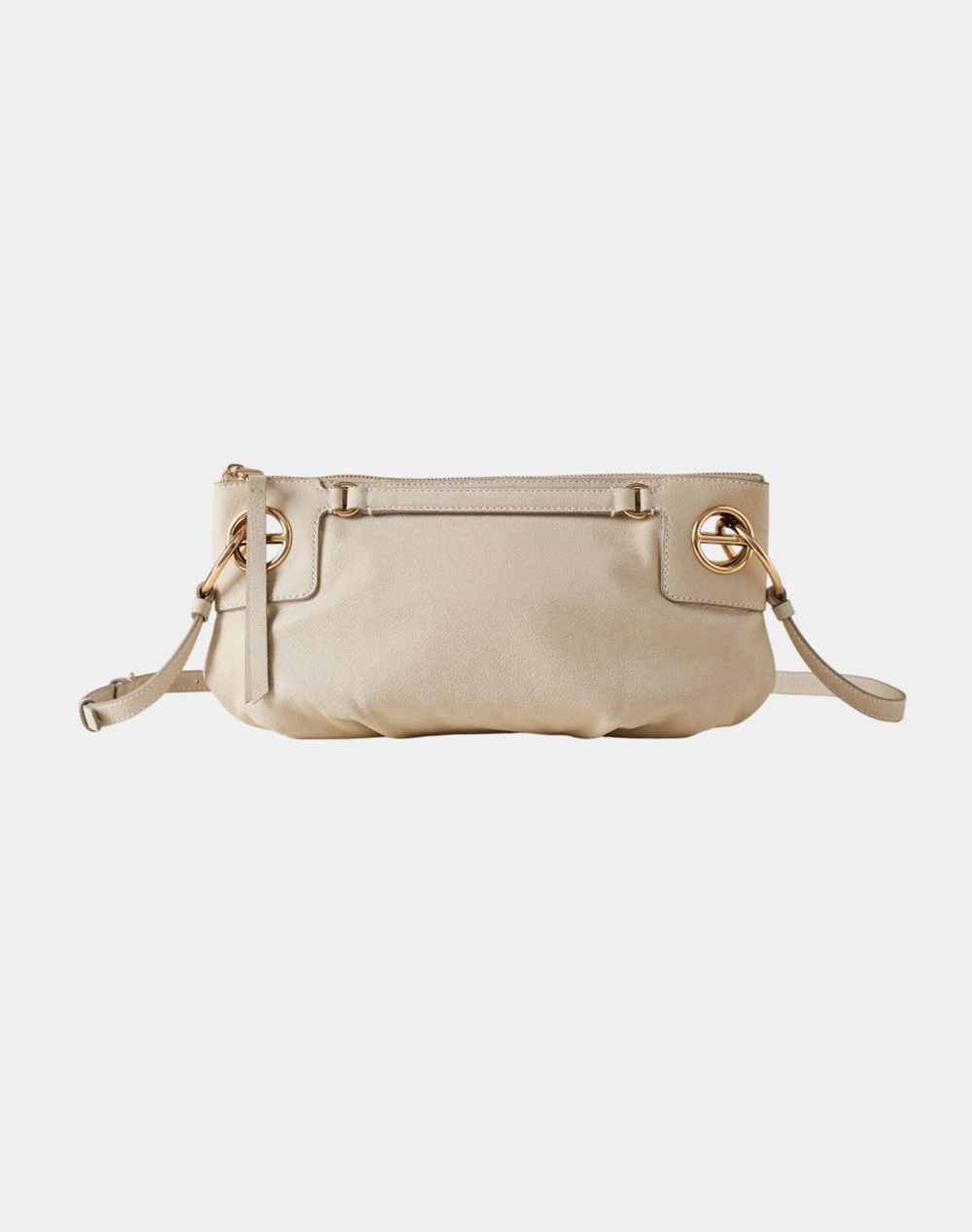 BORBONESE BORBONESE BORBONESE CROSS BAG LEATHER(L)NY,PU ITAL.ORIGIN P2691010264-0197-927 OffWhite