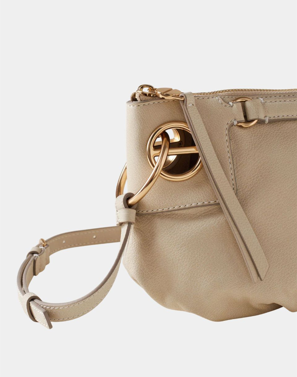 BORBONESE BORBONESE CROSS BAG LEATHER(L)NY,PU ITAL.ORIGIN P2691010264-0197-927 OffWhite φωτογραφία