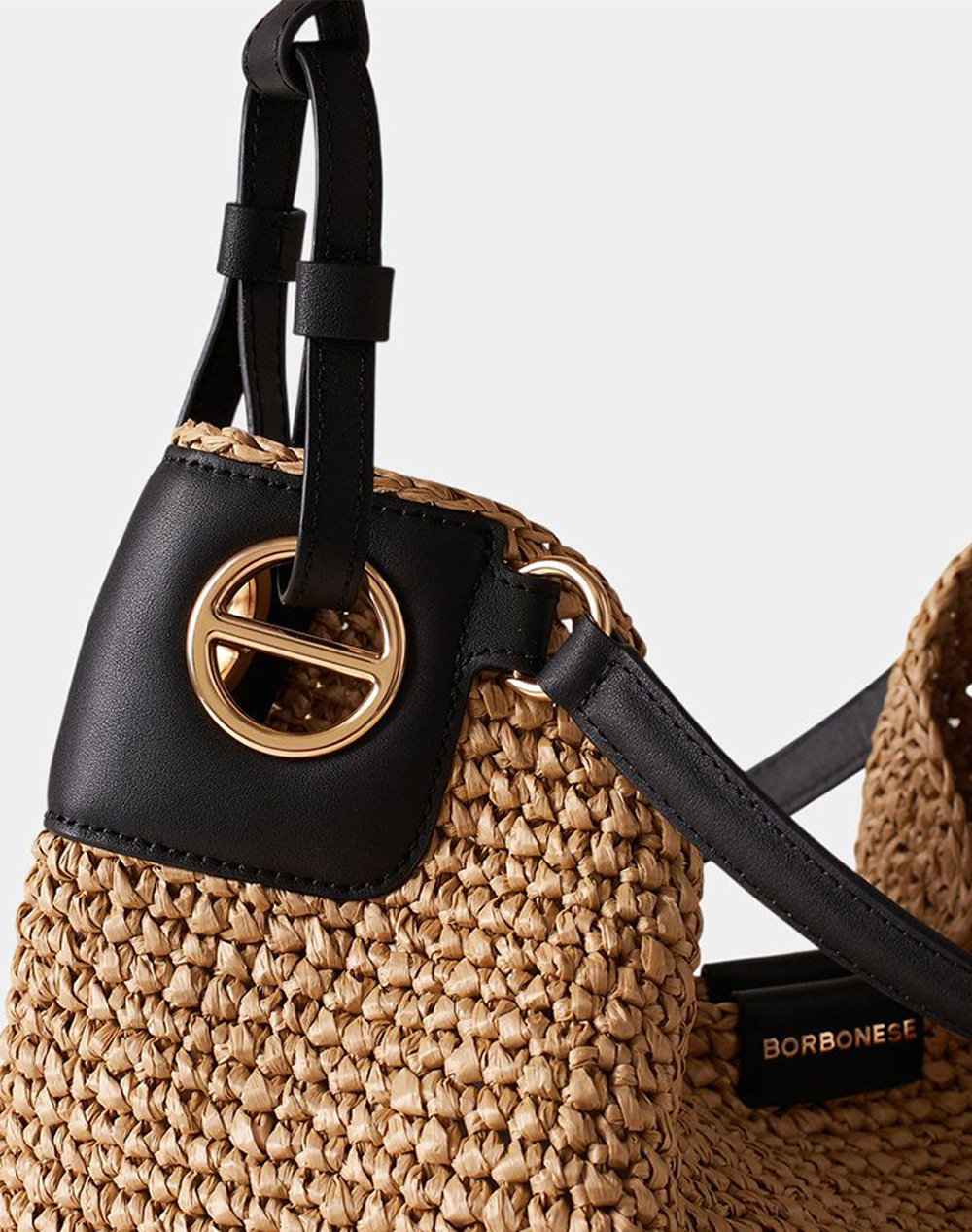 BORBONESE BORBONESE HANDBAG PP(T)LEATHER ITAL.ORIGIN P2691010194-0187-Y31 SandyBrown φωτογραφία