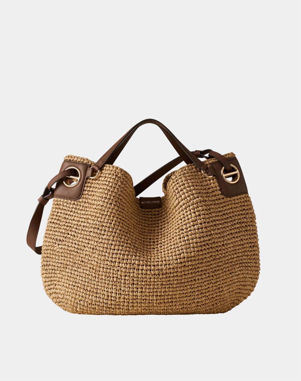 BORBONESE BORBONESE HANDBAG PP(T)LEATHER ITAL.ORIGIN P2691010194-0187-330 Tan