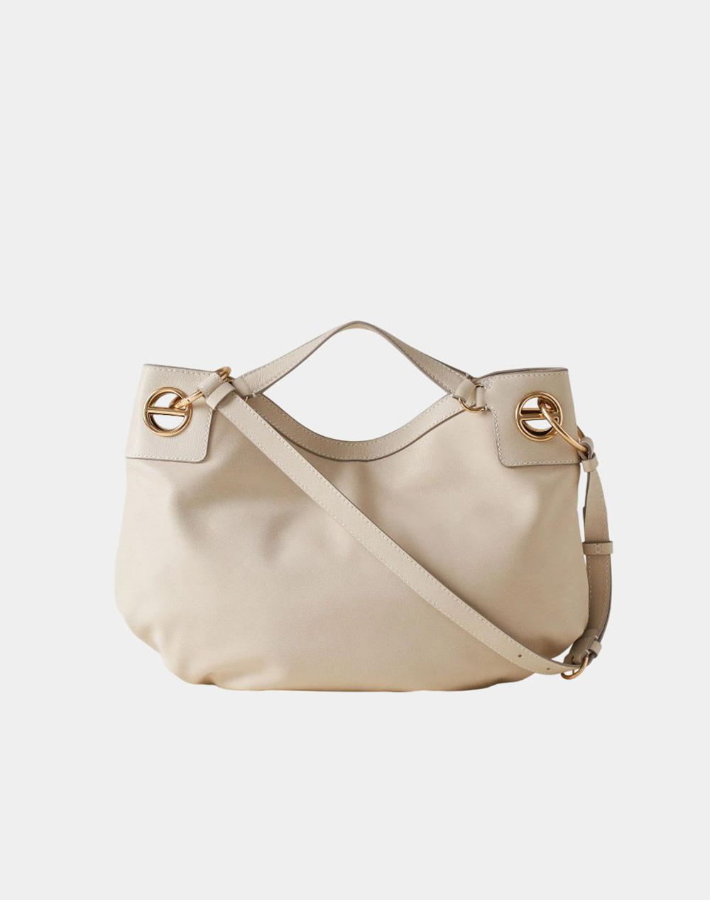 BORBONESE BORBONESE HANDBAG LEATHER(L)NY,PU ITAL.ORIGIN P2691010262-0197-927 OffWhite φωτογραφία