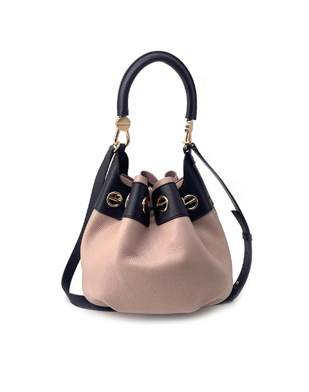 BORBONESE BORBONESE BORBONESE BUCKET BAG 100%LEATHER ITAL.ORIGIN P2691010224-0219-941 Mixed - 2