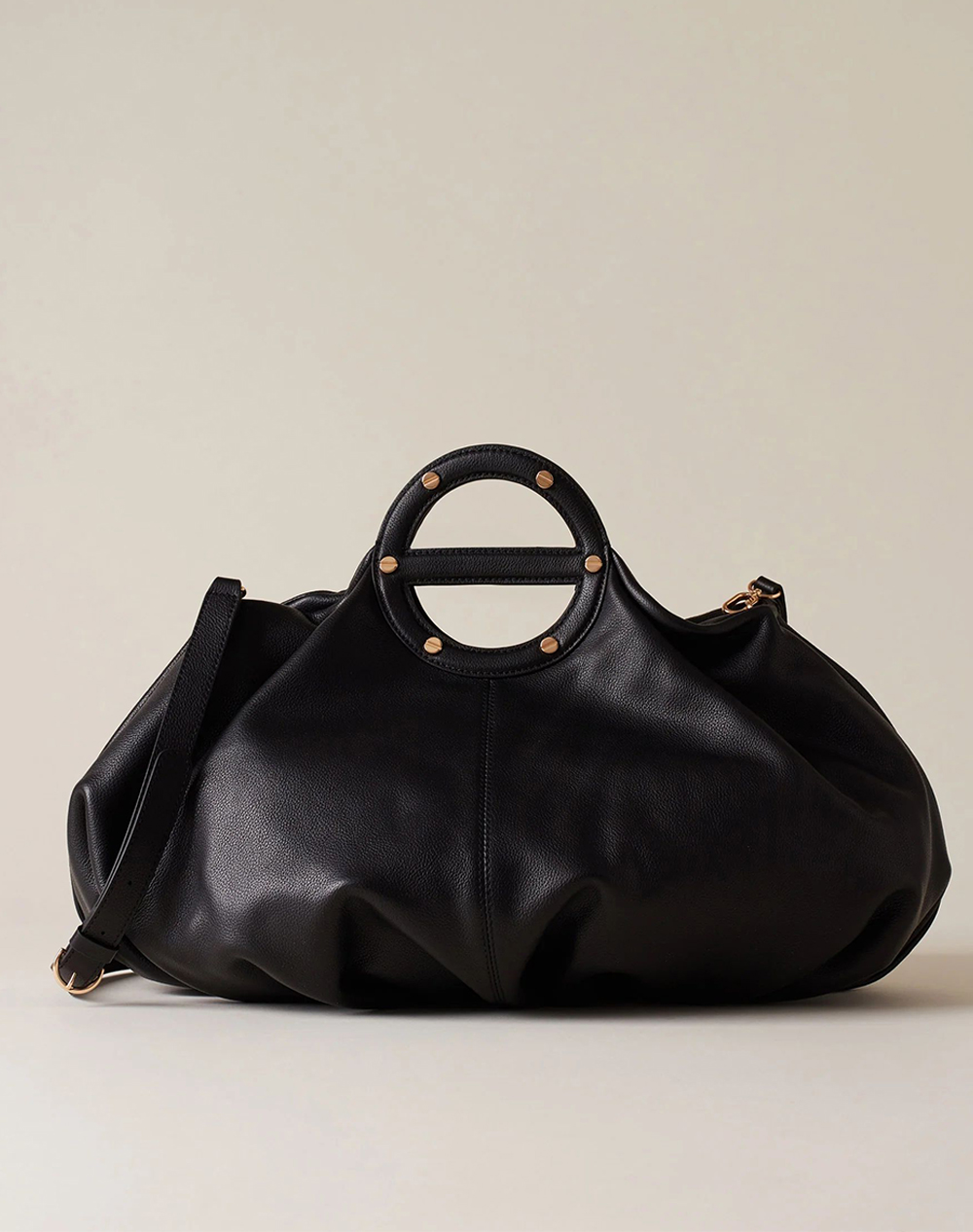 BORBONESE BORBONESE HANDBAG LEATHER(L)PL,PE ITAL.ORIGIN P2691010211-0215-100 Black