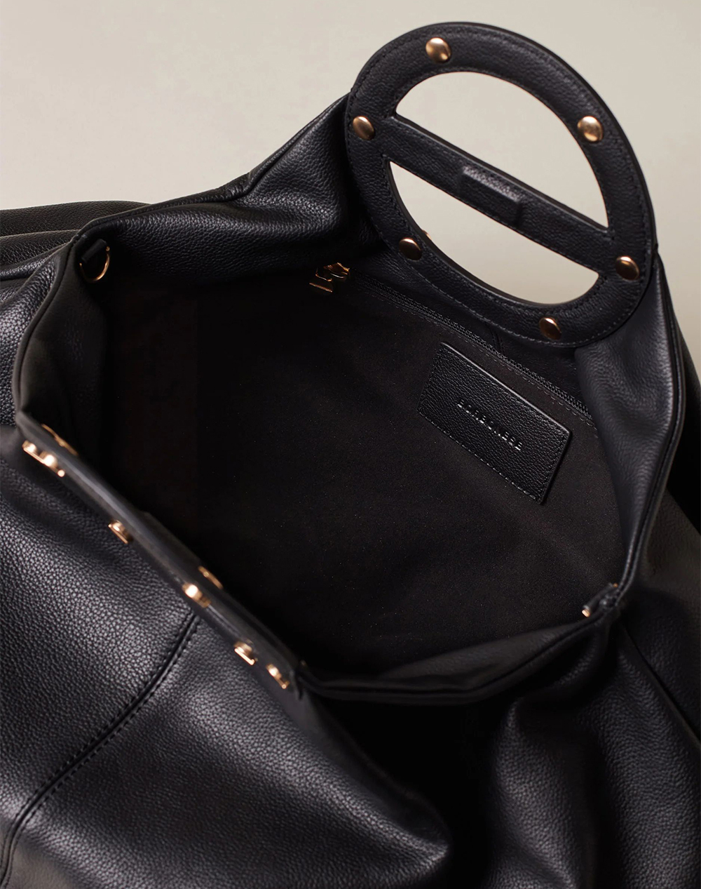 BORBONESE BORBONESE HANDBAG LEATHER(L)PL,PE ITAL.ORIGIN P2691010211-0215-100 Black