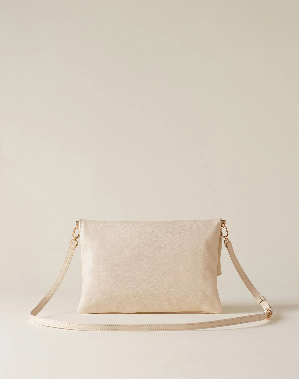 BORBONESE BORBONESE BORBONESE CROSS BAG LEATHER(L)PL,PE ITAL.ORIGIN P2691010217-0215-927 Ivory - 2