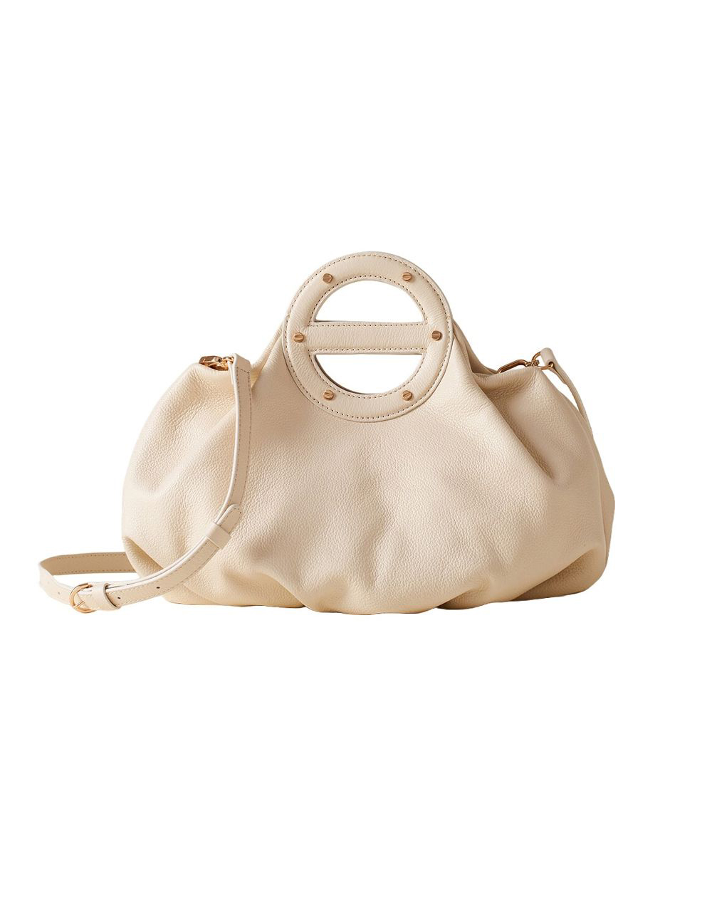 BORBONESE BORBONESE HANDBAG LEATHER(L)PL,PE ITAL.ORIGIN P2691010210-0215-927 Ivory