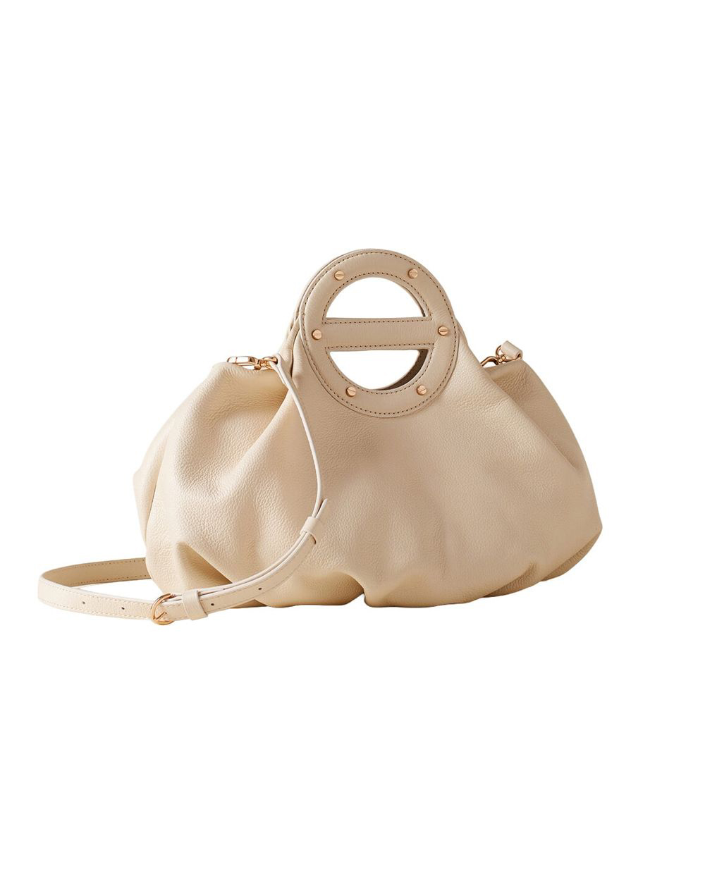 BORBONESE BORBONESE HANDBAG LEATHER(L)PL,PE ITAL.ORIGIN P2691010210-0215-927 Ivory