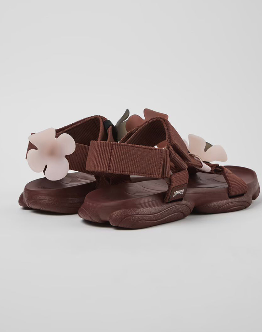 Camper Web Garnet Flowers Mult Karsts Ry K201794-011-011 Bordeux Γυναικεία παπούτσια Εσπαντριγιες Σανδαλια Politikos Shop Πολιτικός