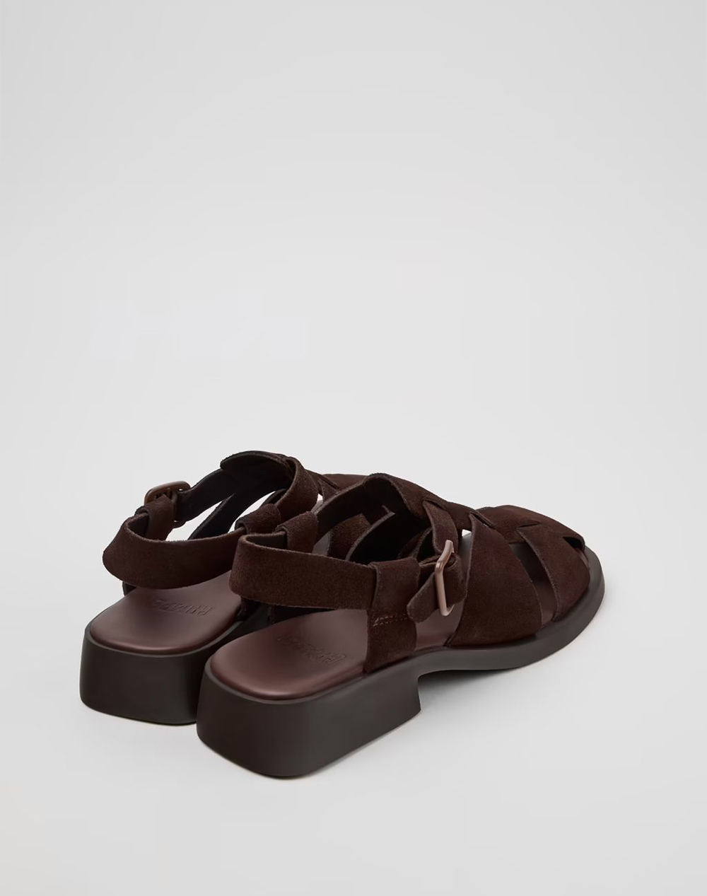 Camper Becka Cola Dana Ebony K201489-012-012 Brown Γυναικεία παπούτσια Εσπαντριγιες Σανδαλια Politikos Shop Πολιτικός
