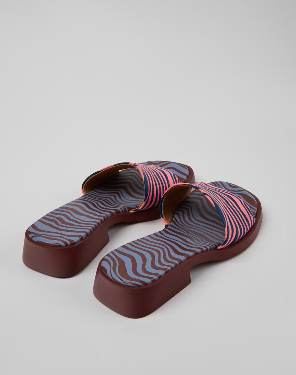 Camper Gobi Nudo Stripes Sandia Dana Garnet K201740-015-015 Multi Γυναικεία παπούτσια Εσπαντριγιες Σανδαλια Politikos Shop Πολιτικός