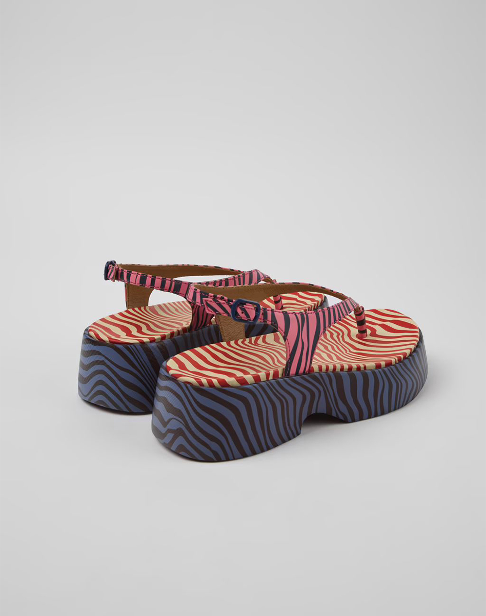 Camper Gobi Sandia Wavy Nudo Tasha Garnet Waves K201859-003-003 Multi Γυναικεία παπούτσια Εσπαντριγιες Σανδαλια Politikos Shop Πολιτικός