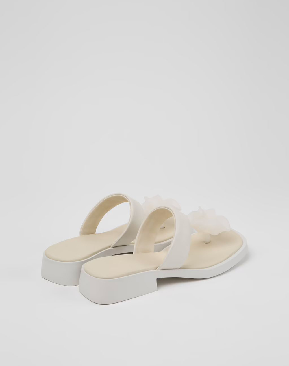 Camper Ultras Houston Flower Dana Houst K201892-003-003 White Γυναικεία παπούτσια Εσπαντριγιες Σανδαλια Politikos Shop Πολιτικός