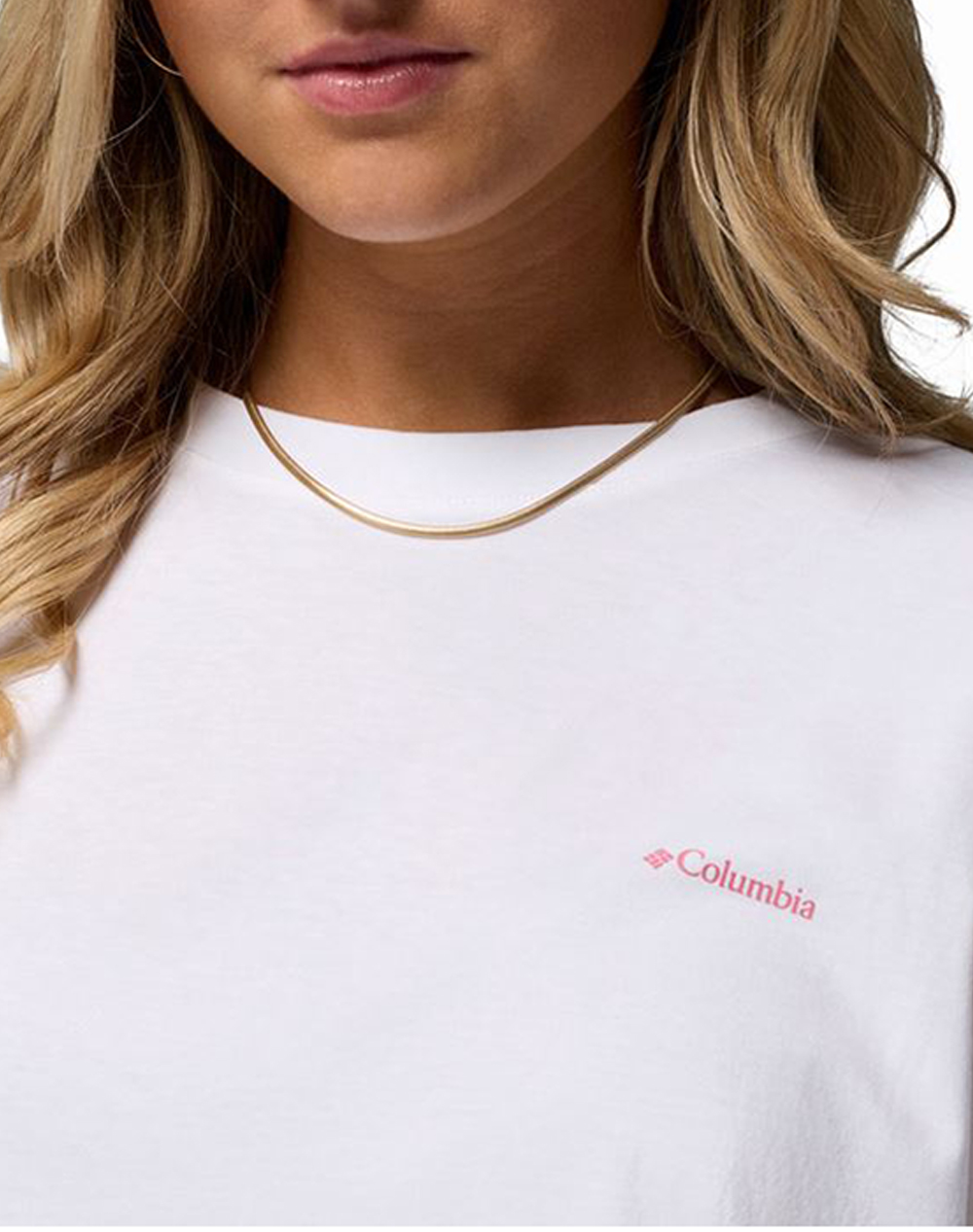 Columbia Γυναικεία Μπλούζα Rolling Bend Graphic Oversized Tee Ce33-2120031-104 White Γυναικεία ρούχα μπλούζες Τ-Shirt Politikos Shop Πολιτικός
