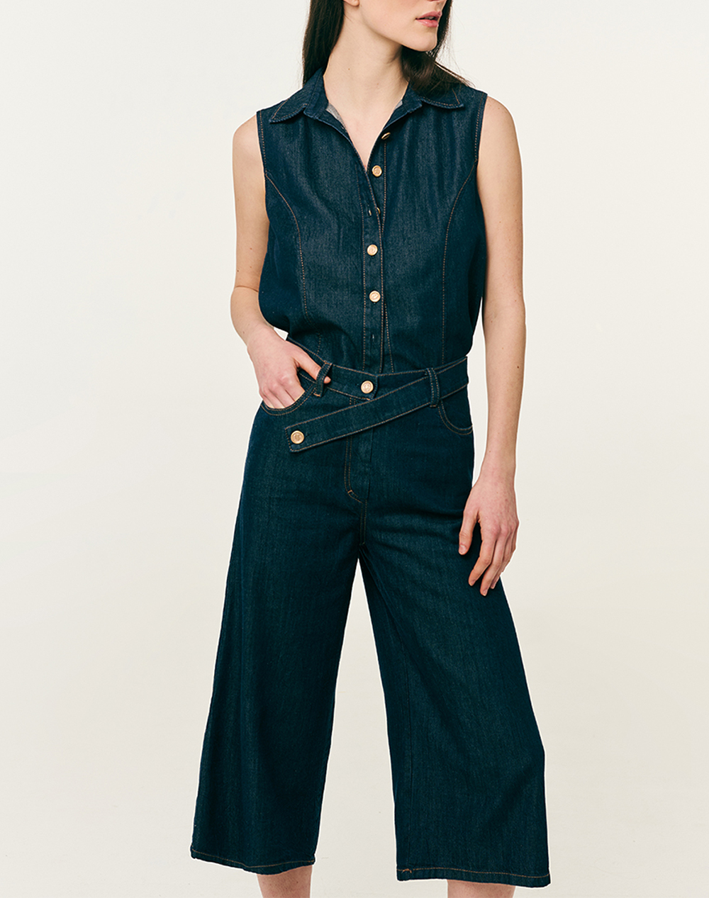 Forel Γιλεκο 082 41 01 010-Μπλε Denimdarkblue Γυναικεία ρούχα μπλούζες Τοπ Κορμακια Politikos Shop Πολιτικός