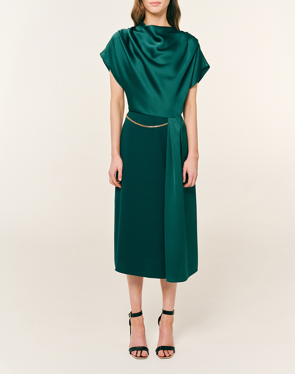 FOREL Φόρεμα 082.50.01.082-ΠΡΑΣΙΝΟ DarkGreen