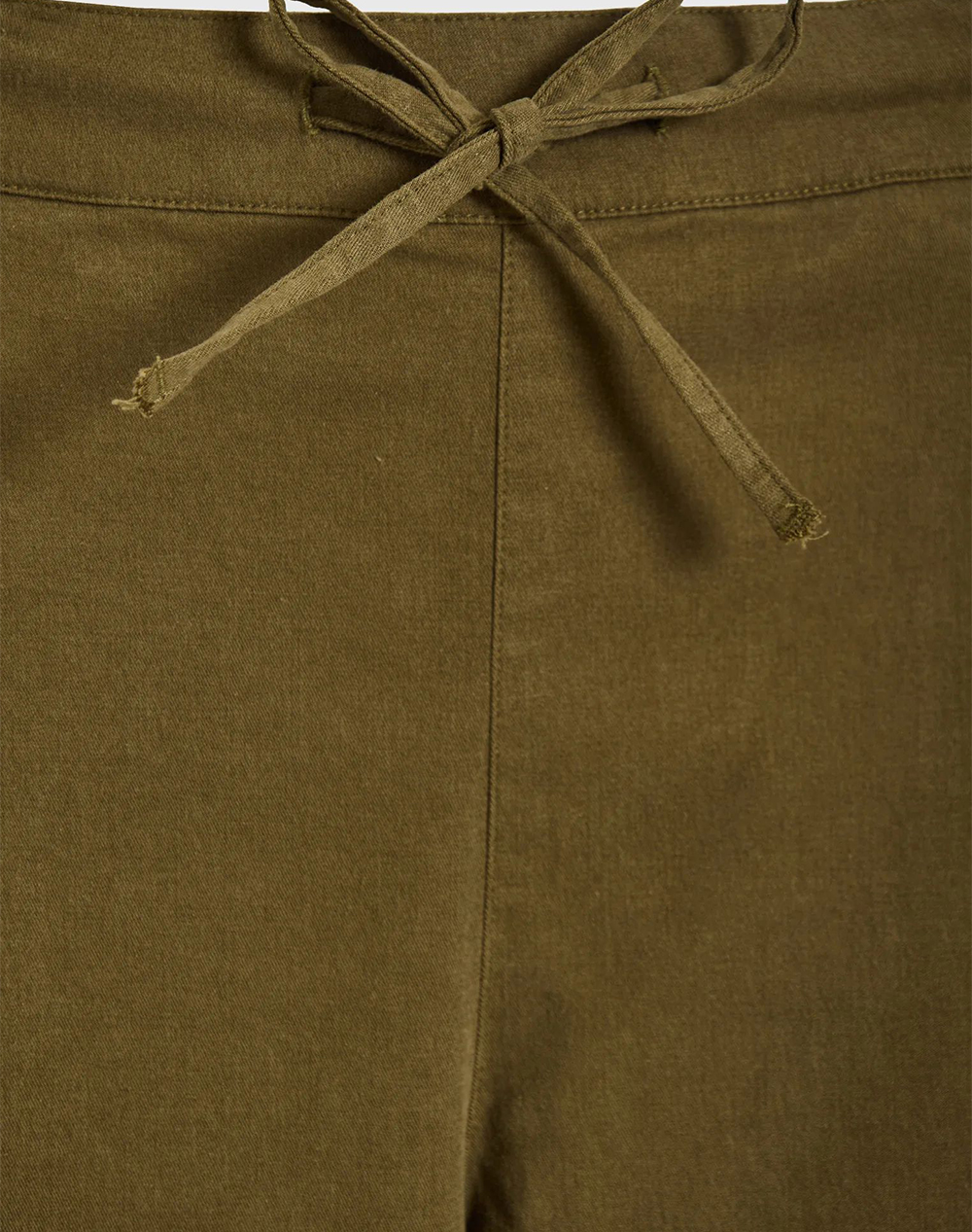 Funky Buddha Trousers Fbl013-102-02-Wood Khaki Γυναικεία ρούχα παντελόνια Υφασματινα Politikos Shop Πολιτικός