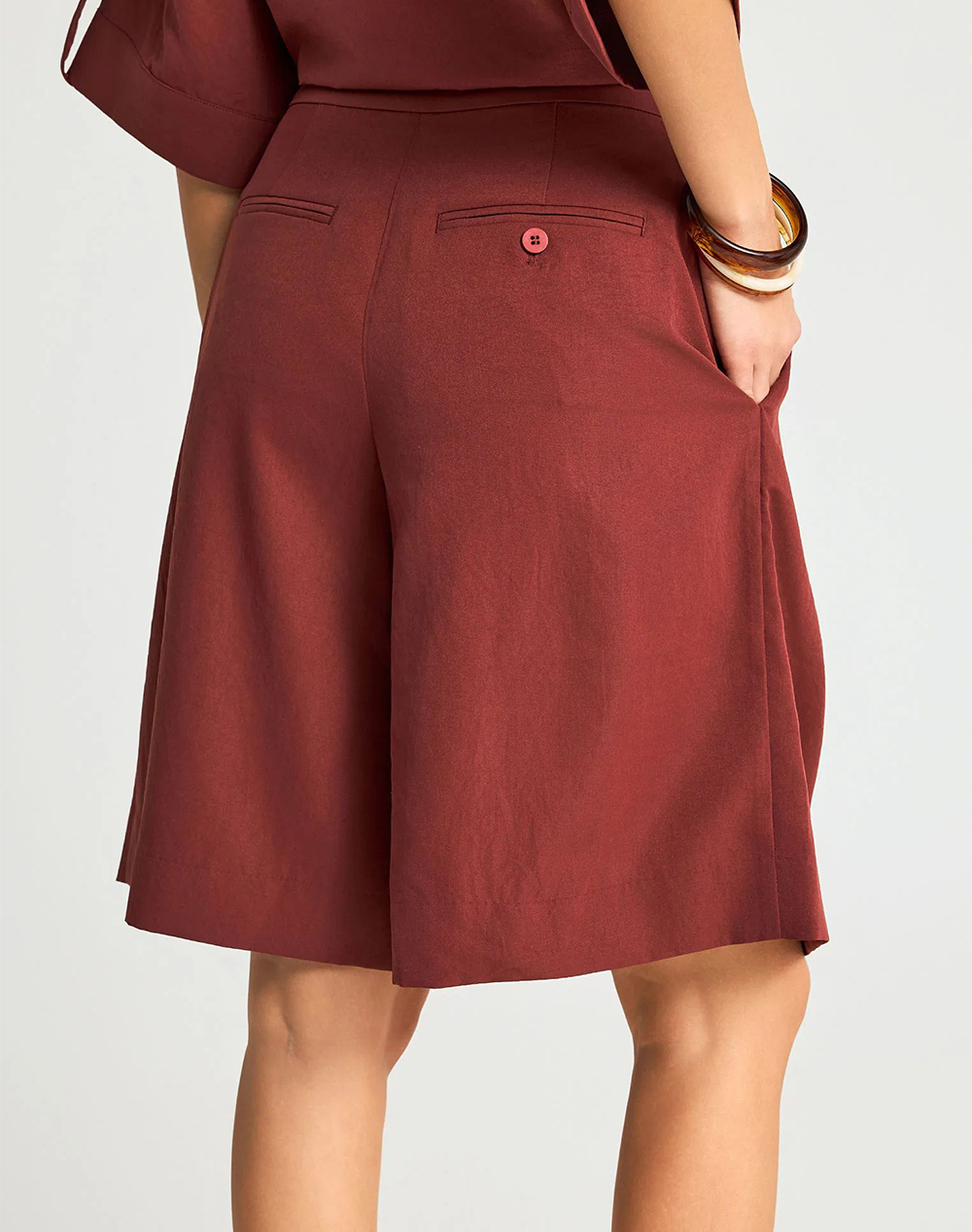 FUNKY BUDDHA Shorts FBL013-111-03-HENNA BROWN Firebrick φωτογραφία