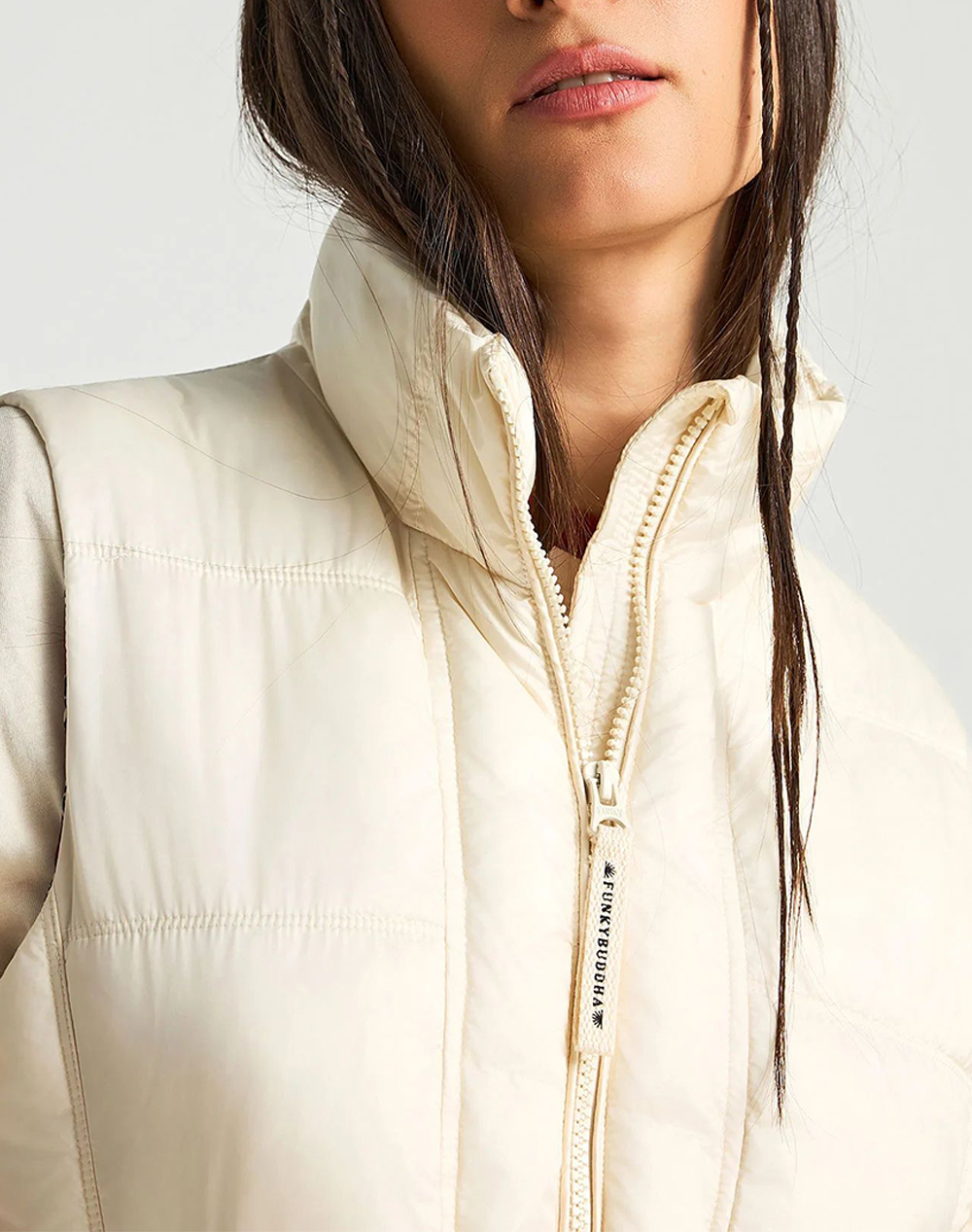 FUNKY BUDDHA Jackets & Coats FBL013-112-01-Cloud Cream Cream φωτογραφία