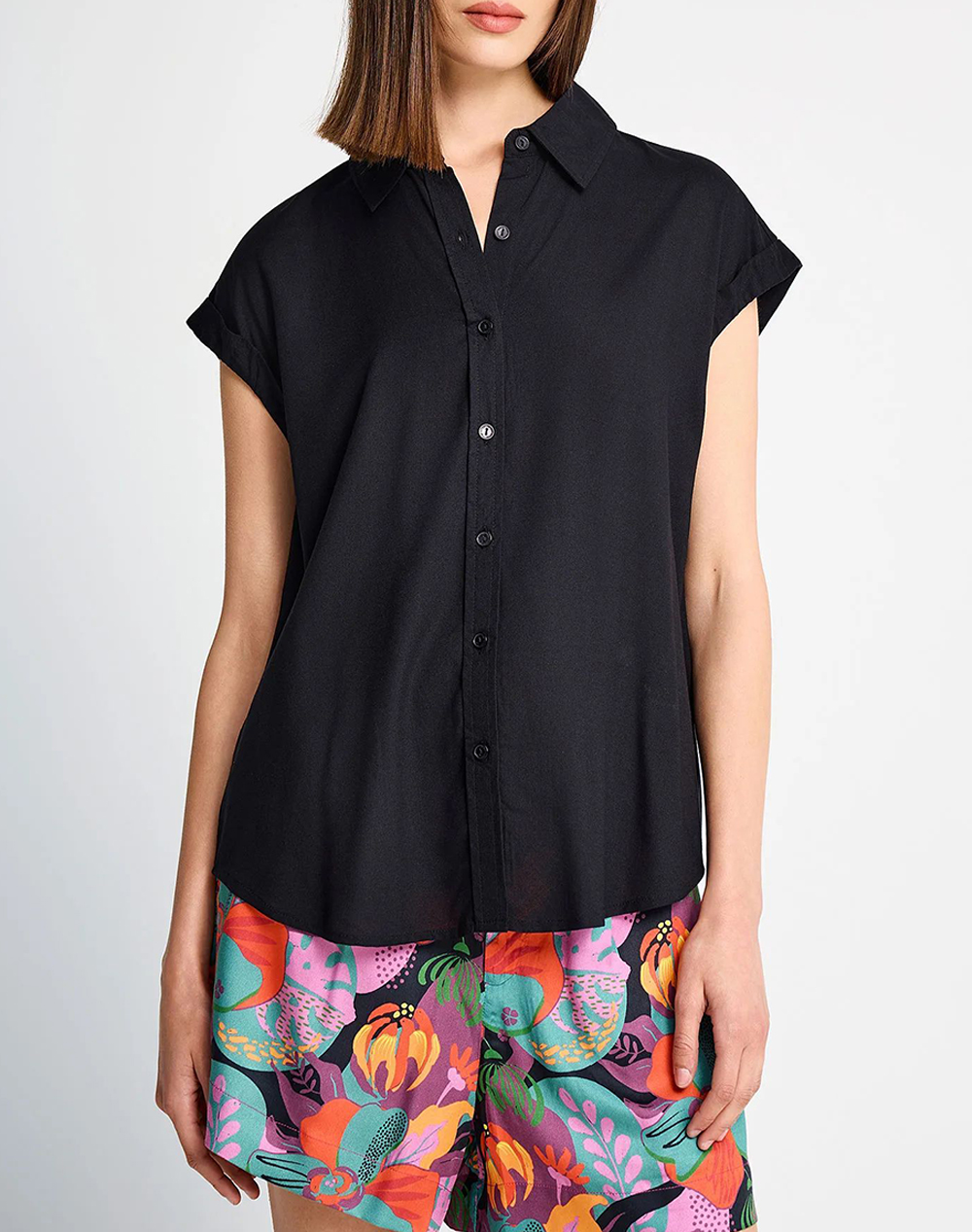 FUNKY BUDDHA Shirts FBL013-100-05-BLACK Black