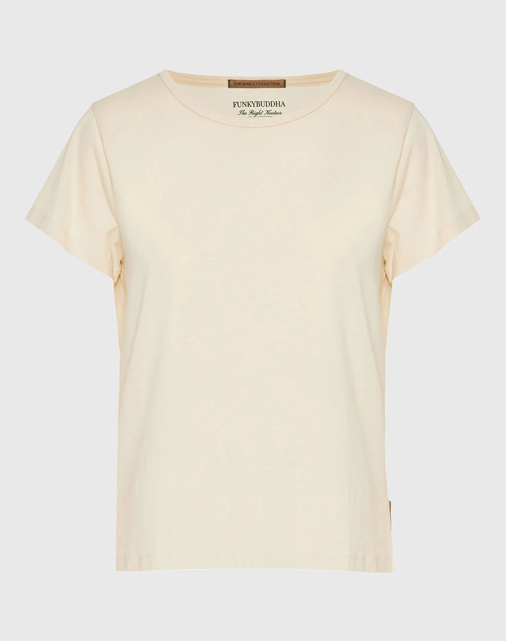 FUNKY BUDDHA T-Shirts FBL013-103-04-CHALK Cream