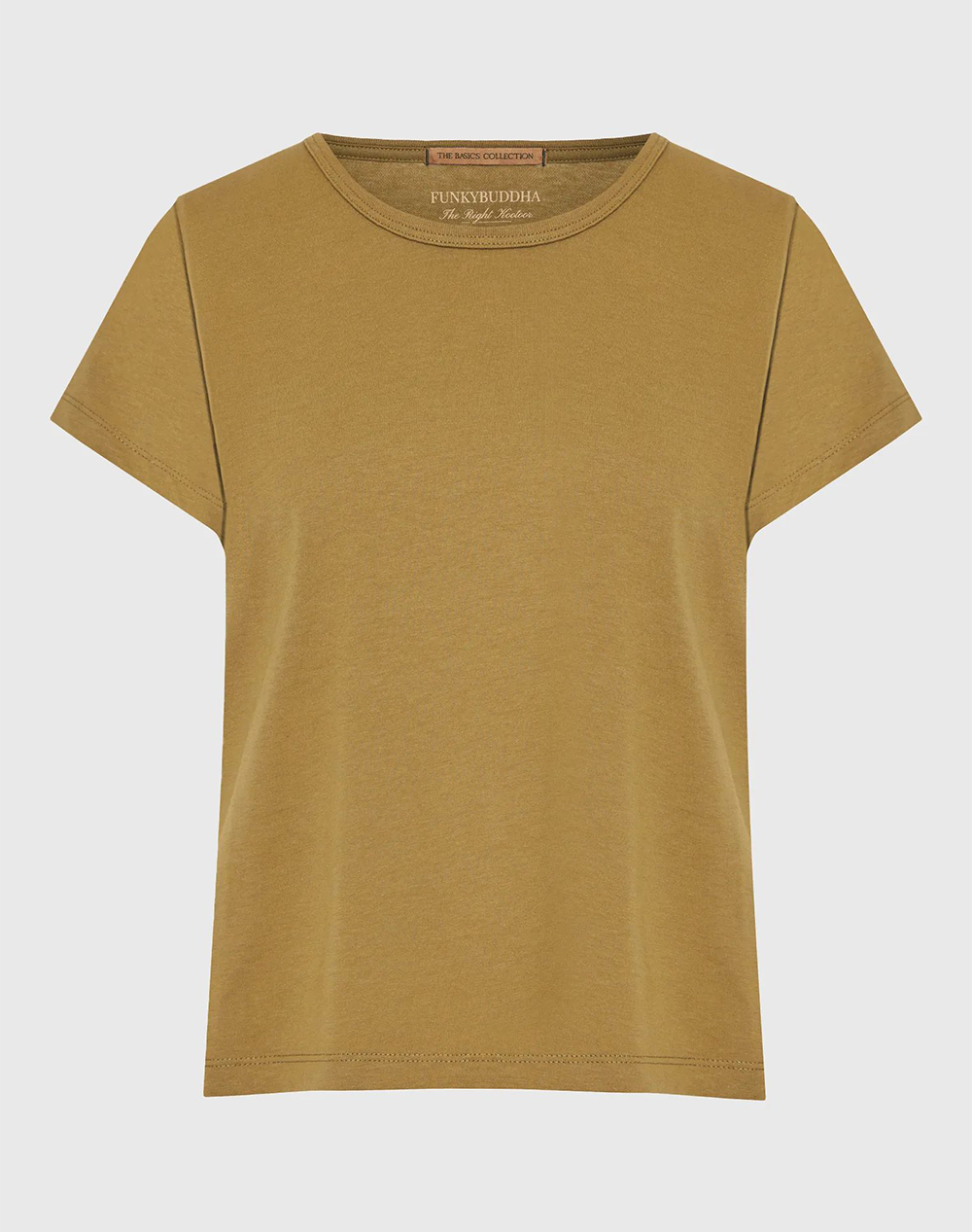 FUNKY BUDDHA T-Shirts FBL013-103-04-GREEN MOSS Khaki