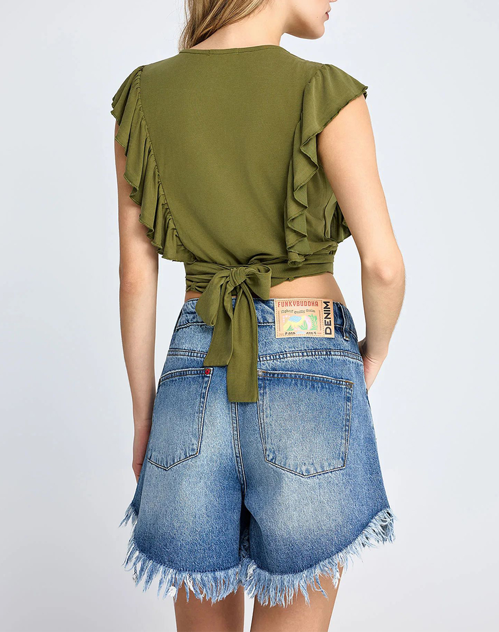 FUNKY BUDDHA FUNKY BUDDHA Tops FBL013-107-17-PICKLE Olive - 2