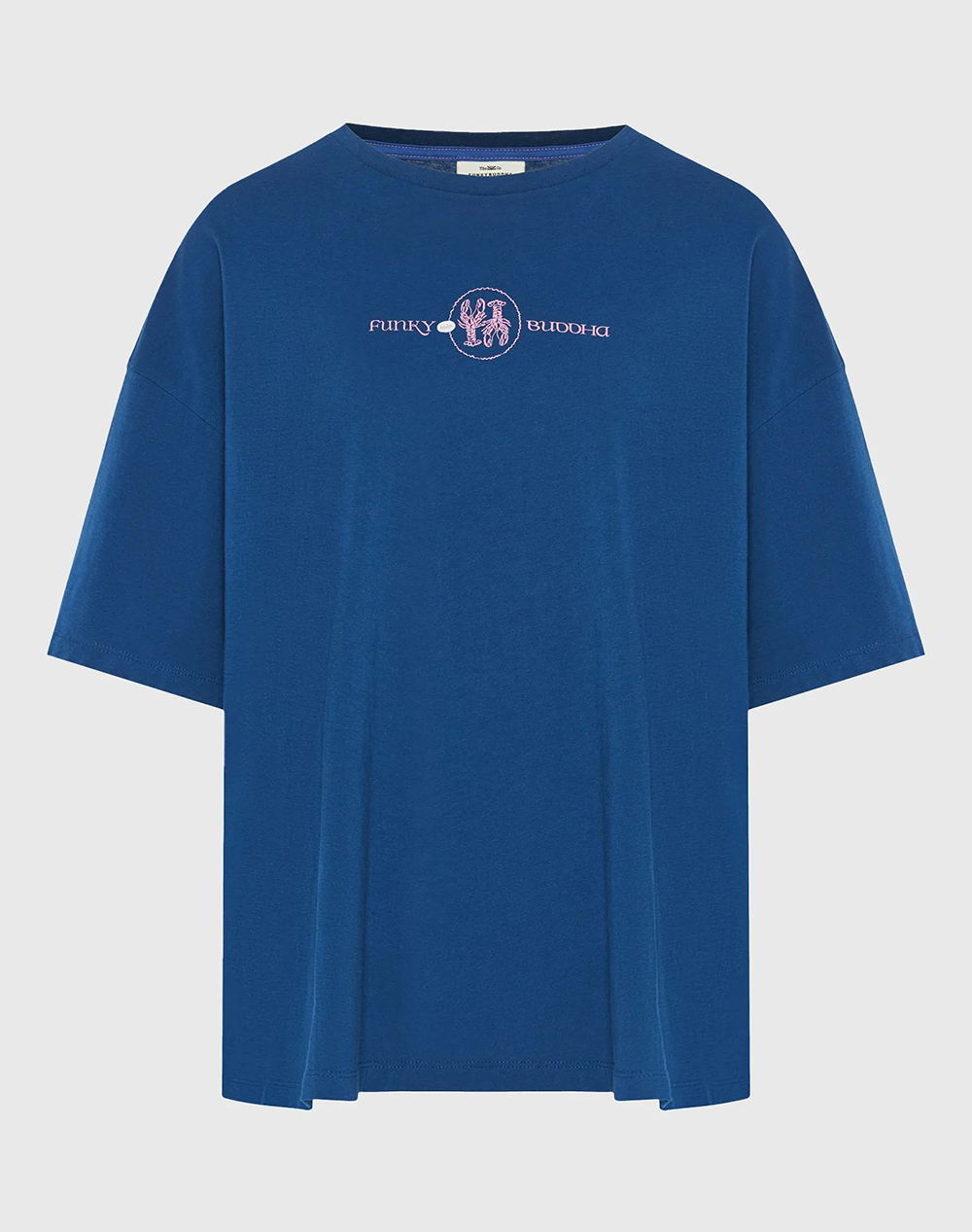 FUNKY BUDDHA T-Shirts FBL013-139-04-TWILIGHT BLUE Blue