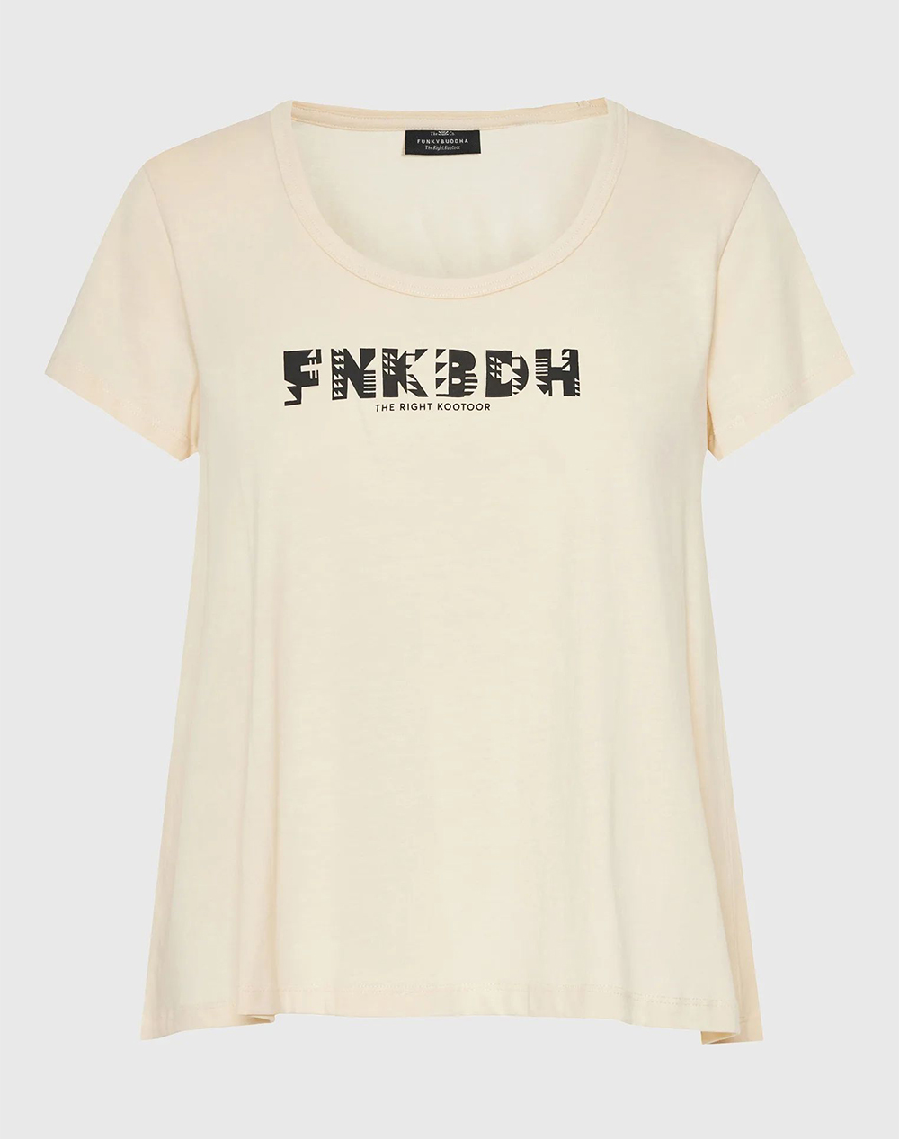FUNKY BUDDHA T-Shirts FBL013-128-04-CHALK Cream