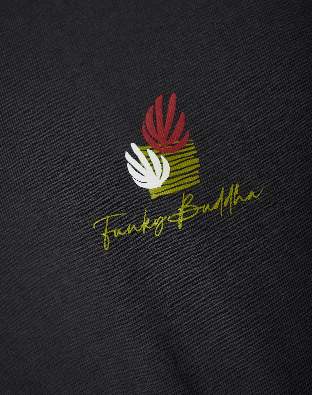 Funky Buddha T-Shirts Fbl013-125-04-Anthracite Darkslategrey Γυναικεία ρούχα μπλούζες Τ-Shirt Politikos Shop Πολιτικός