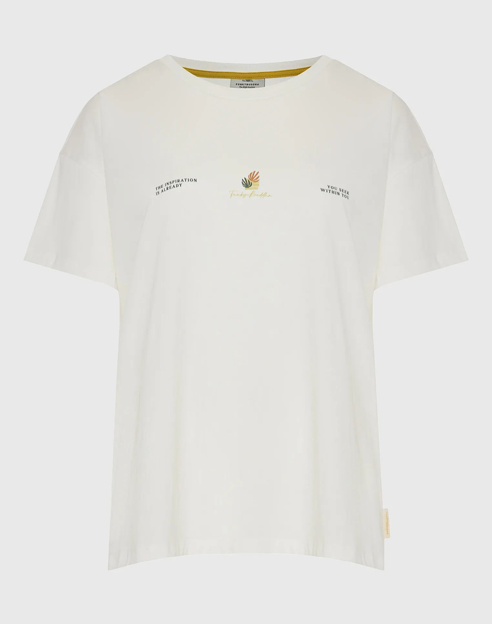 FUNKY BUDDHA T-Shirts FBL013-125-04-OFF WHITE OffWhite