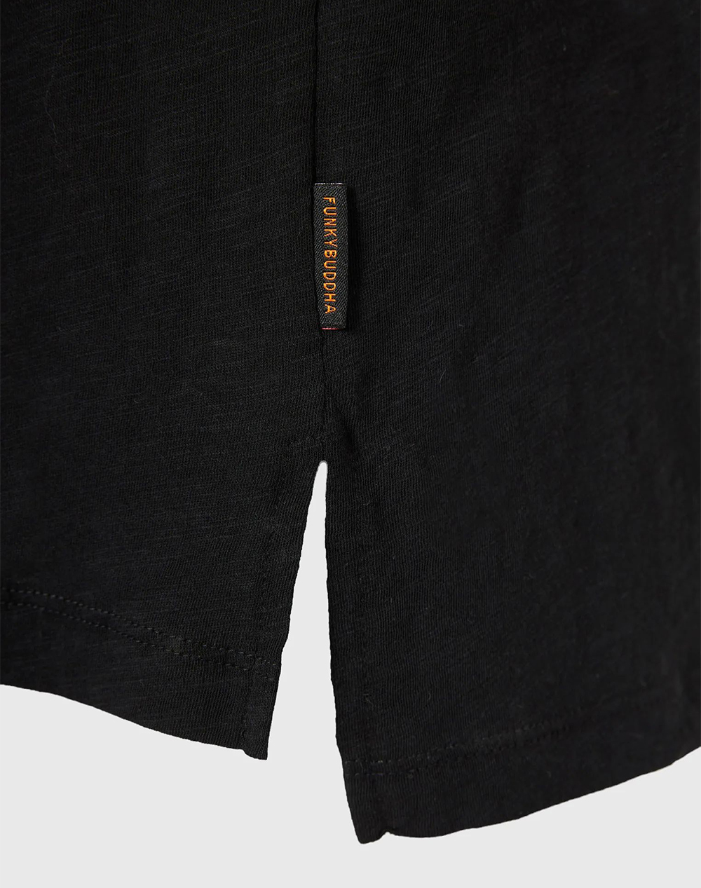 Funky Buddha T-Shirts Fbl013-153-04-Black Black Γυναικεία ρούχα μπλούζες Τ-Shirt Politikos Shop Πολιτικός