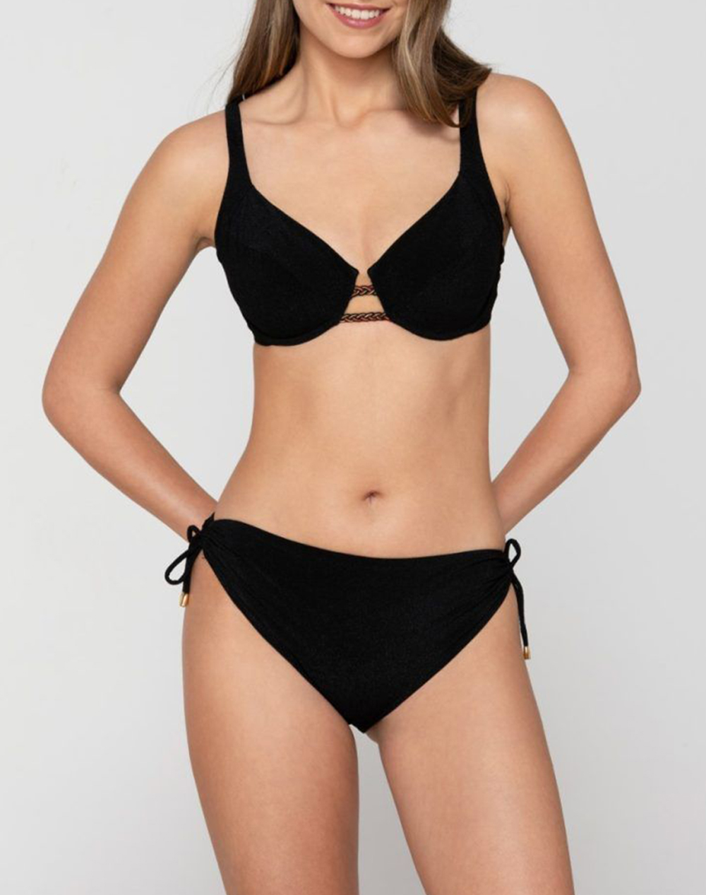 LUNA LUNA Fresh ruched side bottom 94908-02 Black - 3