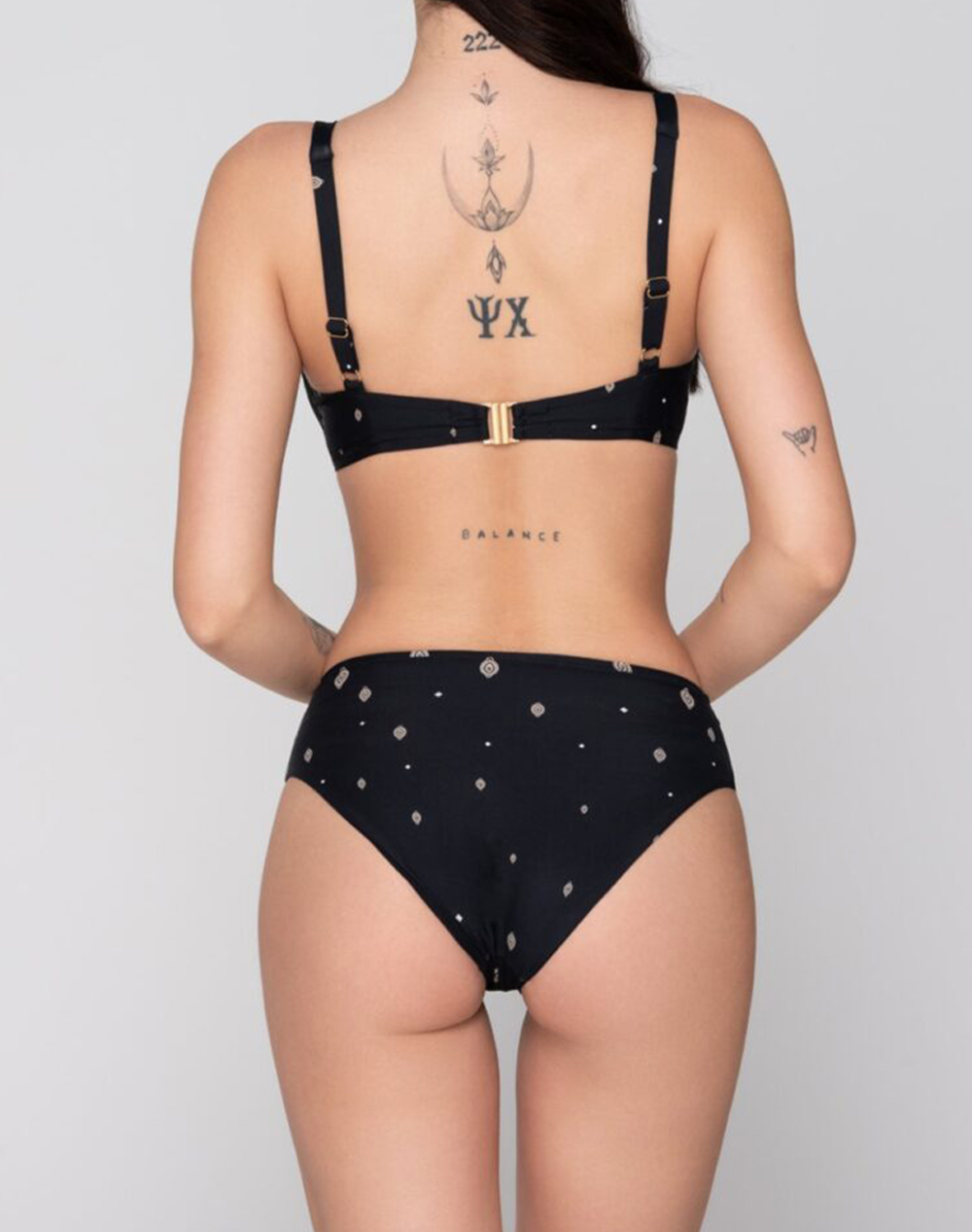 LUNA LUNA Stellar unpadded big size balconette full cup 94703-45 Black - 2