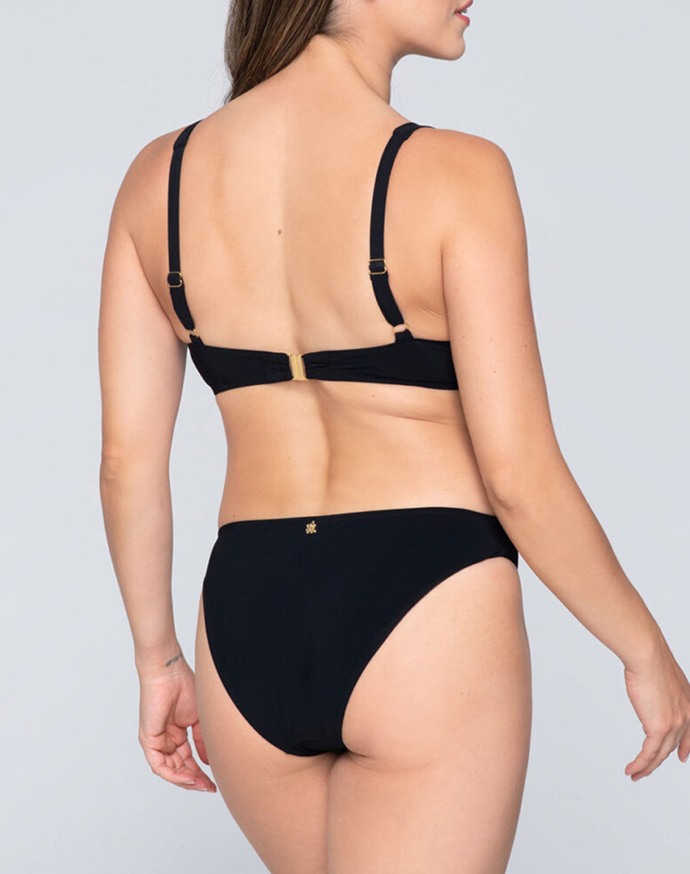 LUNA LUNA Blue Sense unpadded big size balconette 91927-02 Black - 2