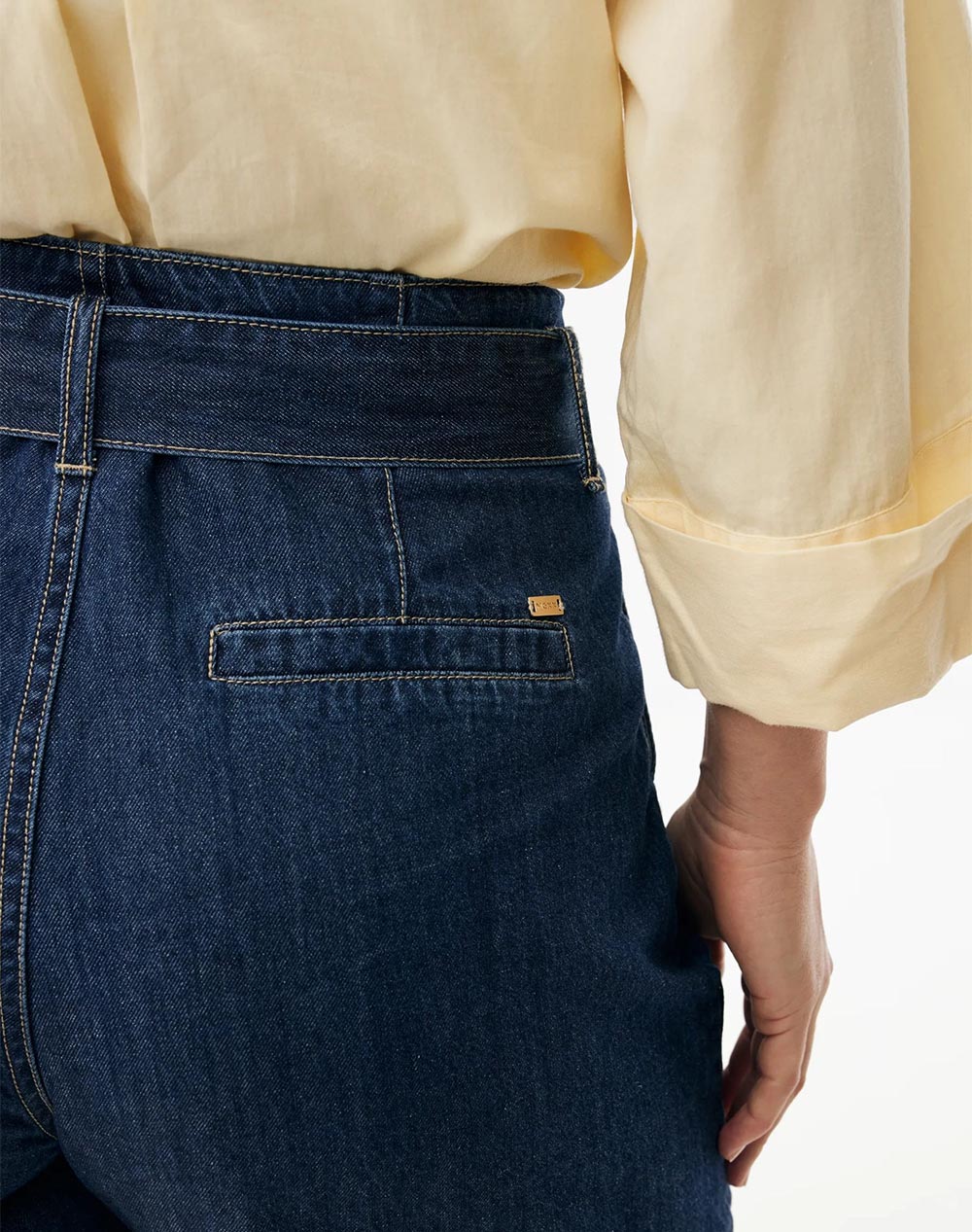 MEXX Paperbag denim shorts MF007302361W-01-50036 DenimDarkBlue φωτογραφία