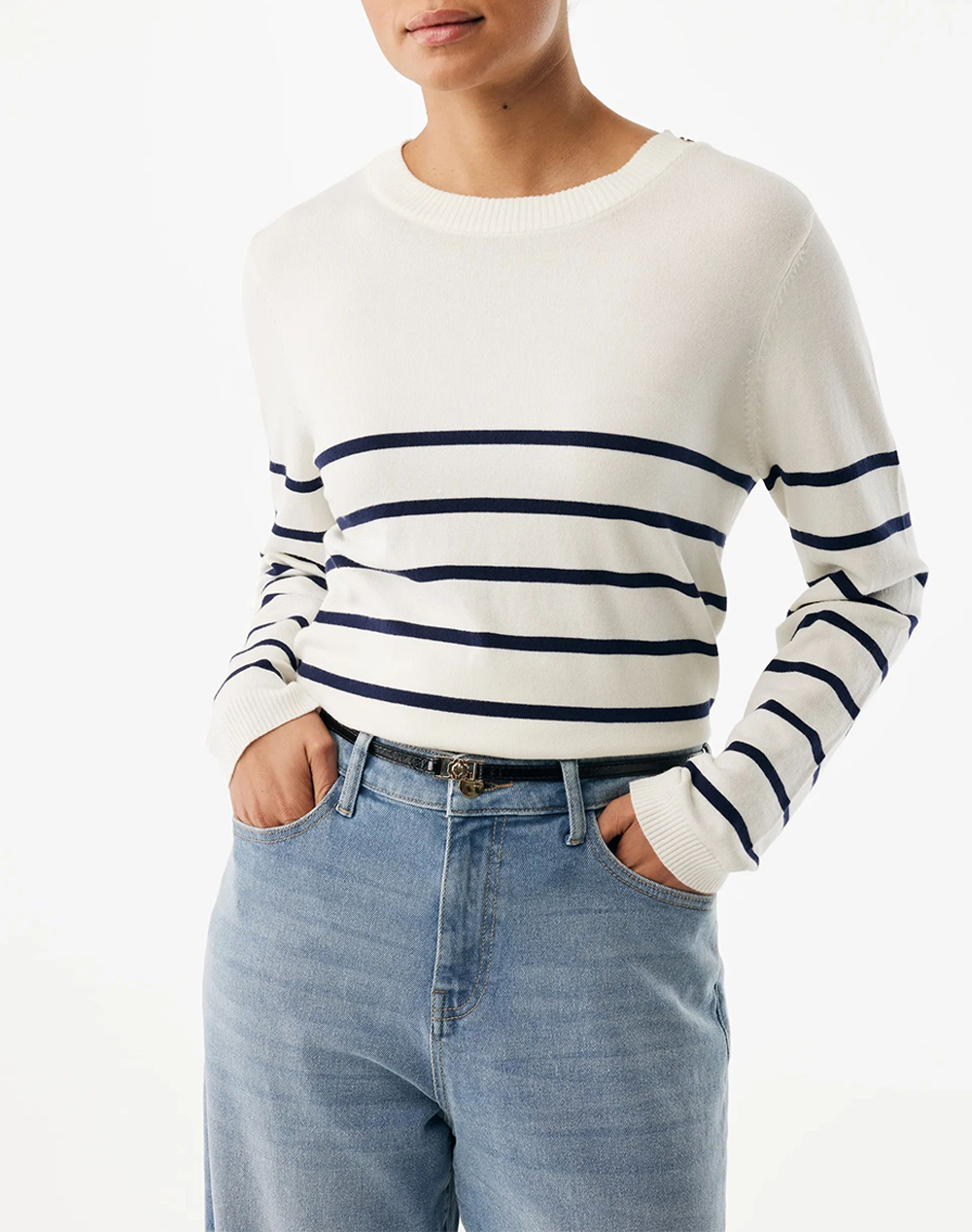 MEXX ASTER Striped jumper MF006600761W-110605 OffWhite