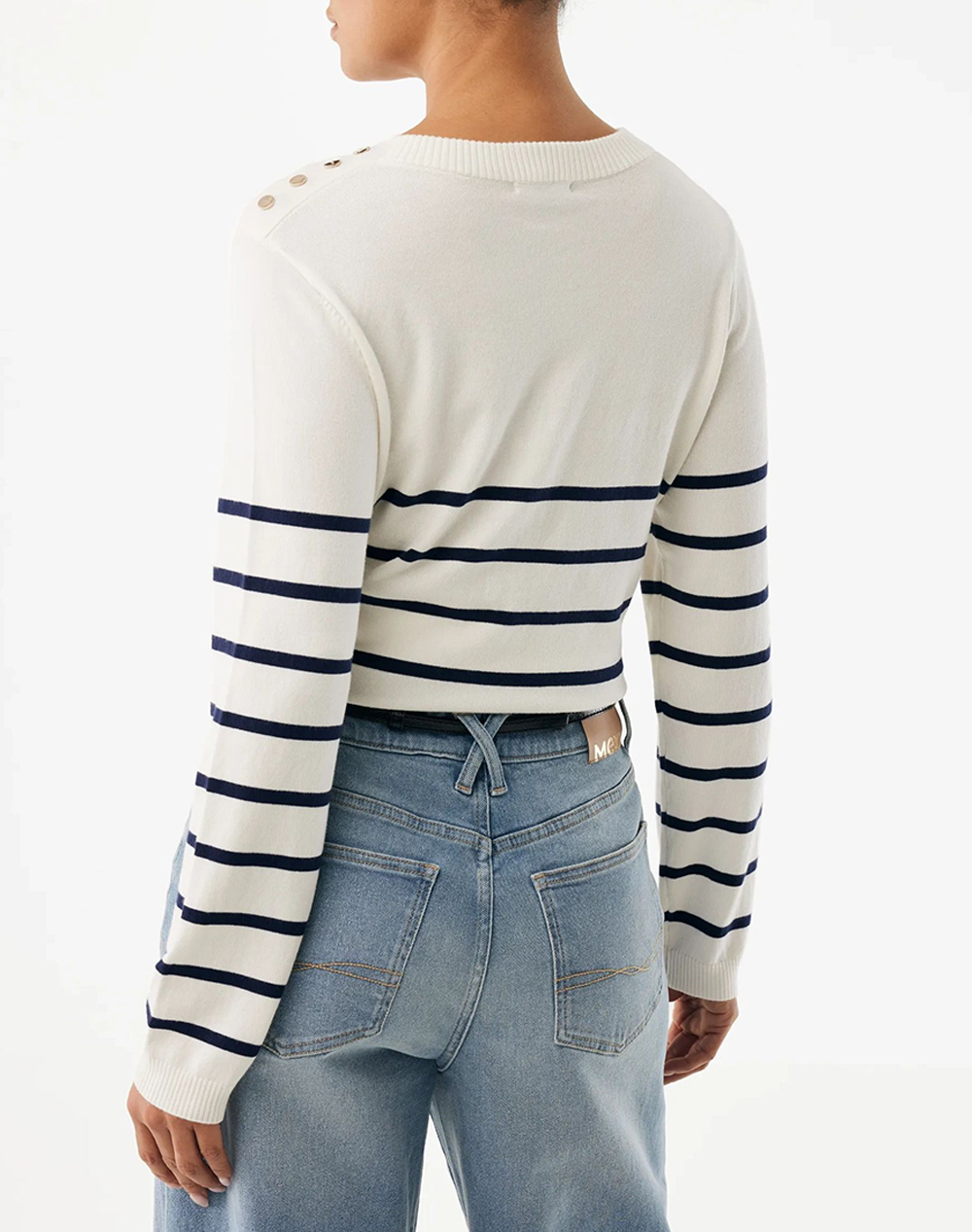 MEXX MEXX ASTER Striped jumper MF006600761W-110605 OffWhite - 2