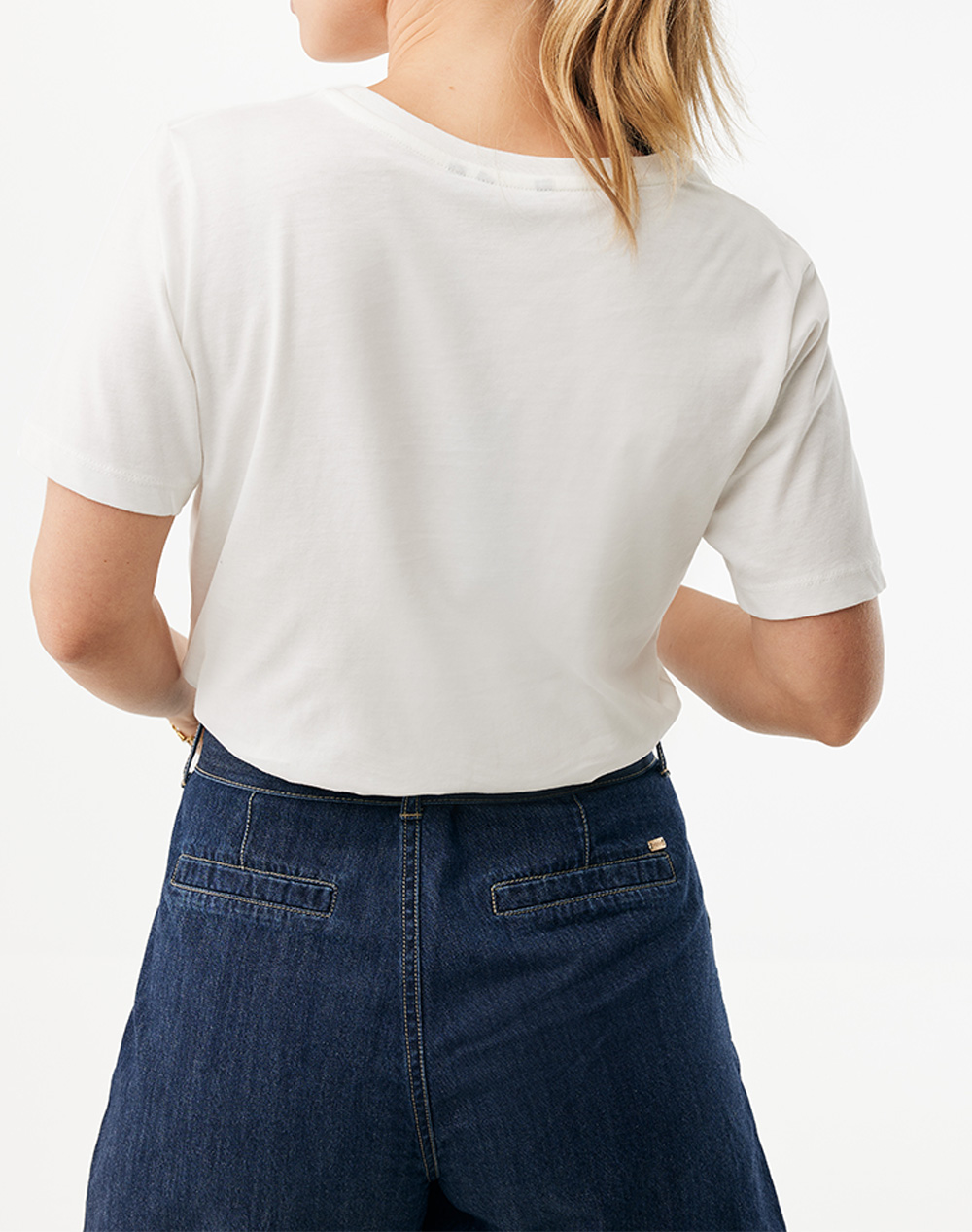 MEXX MEXX CLOVER Logo T-shirt MF007800261W-110601 White - 2