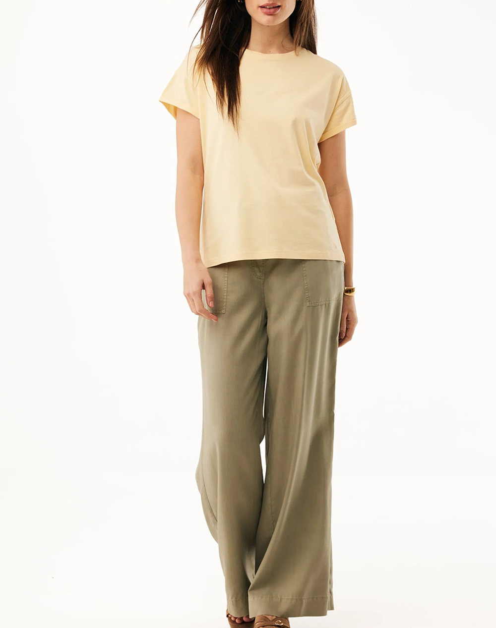 Mexx Fay Regular T-Shirt Mf007803761W-120715 Lightyellow Γυναικεία ρούχα μπλούζες Τ-Shirt Politikos Shop Πολιτικός