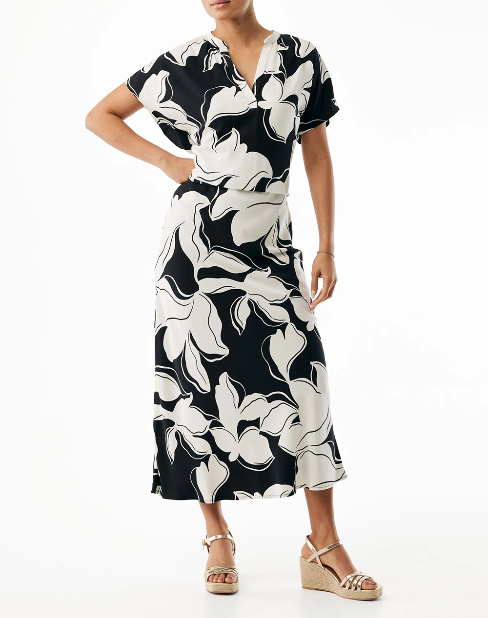 Mexx Petulia Print Blouse Mf006100661W-300007 Multi Γυναικεία ρούχα μπλούζες Τοπ Κορμακια Politikos Shop Πολιτικός